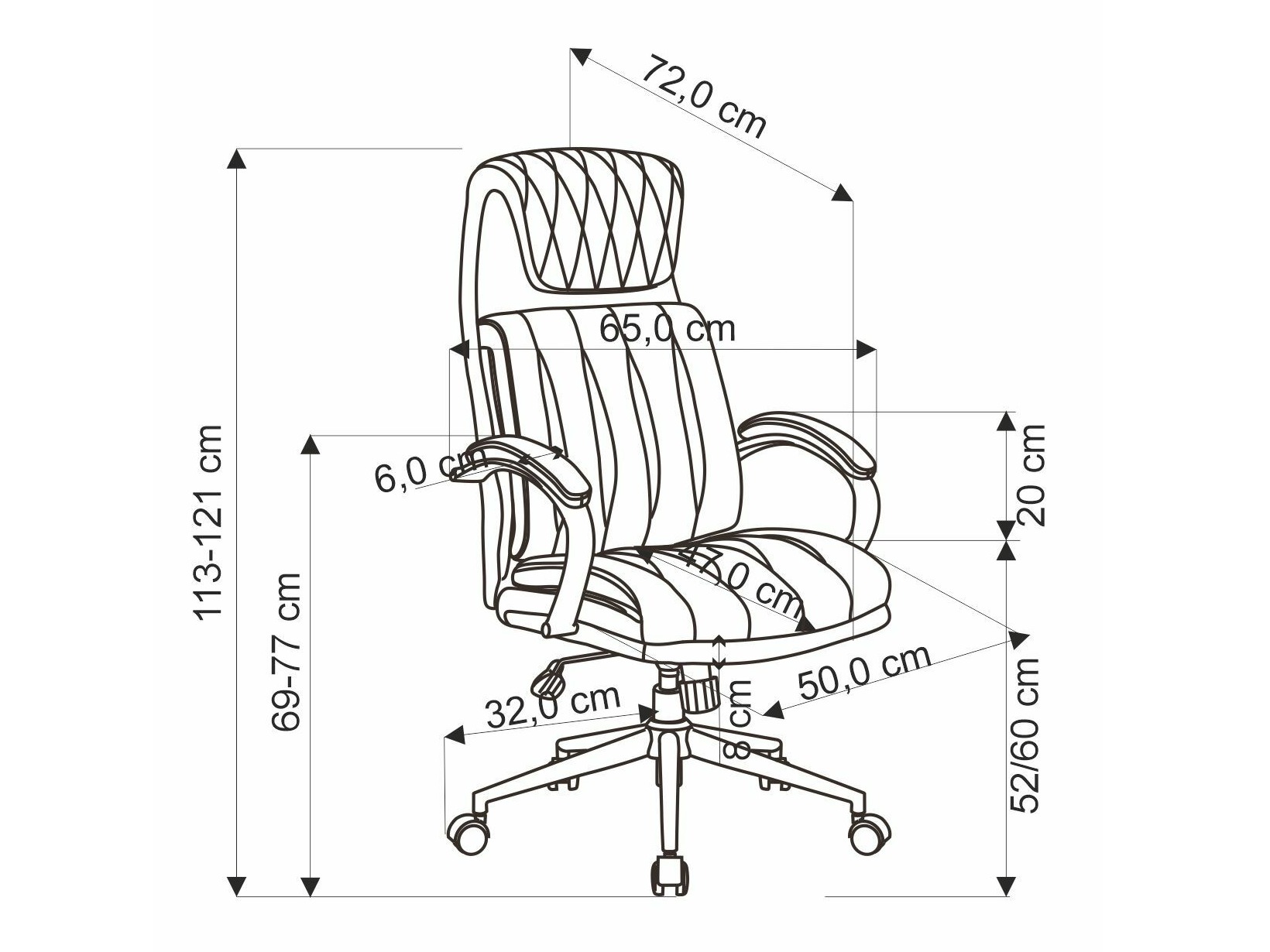 Sedia da ufficio Houston 1606