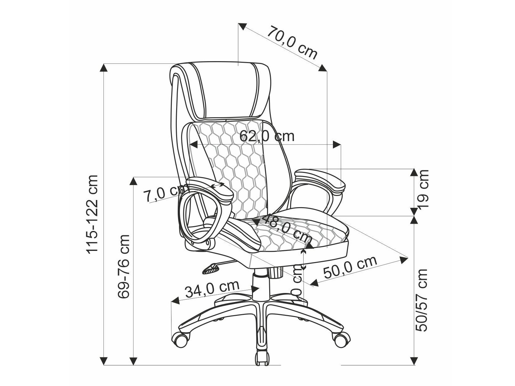 Sedia da ufficio Houston 1608