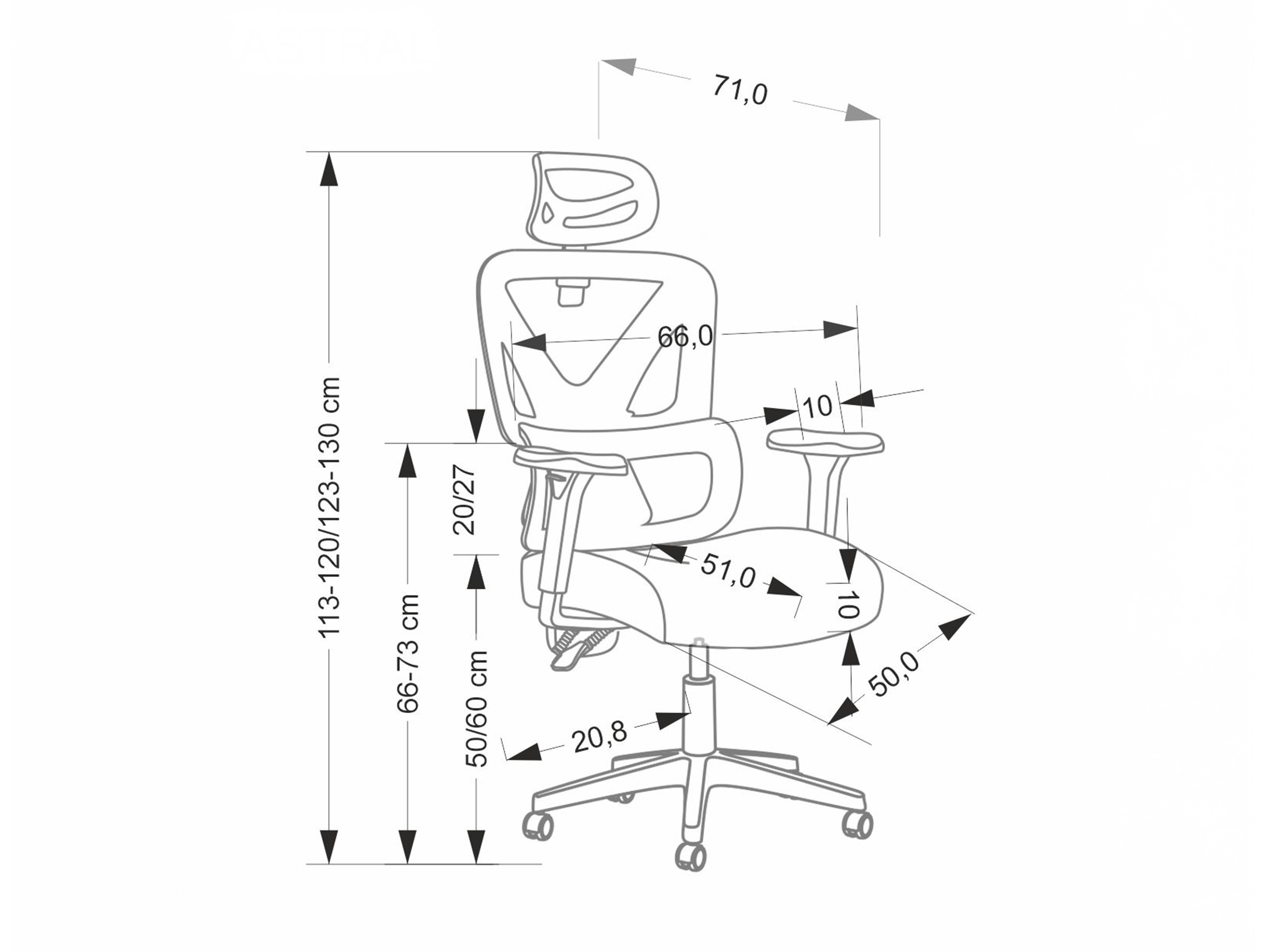 Sedia da ufficio Houston 1903