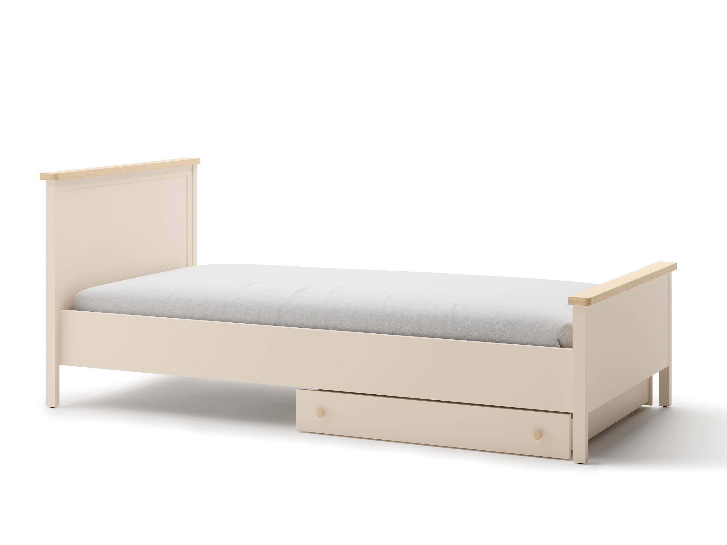 Letto Romelbo 148 (Beige + Quercia)