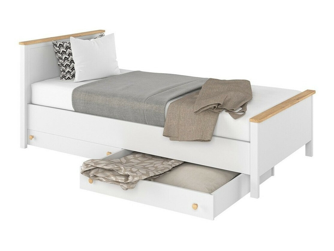 Letto Romelbo 148 (Bianco + Quercia)