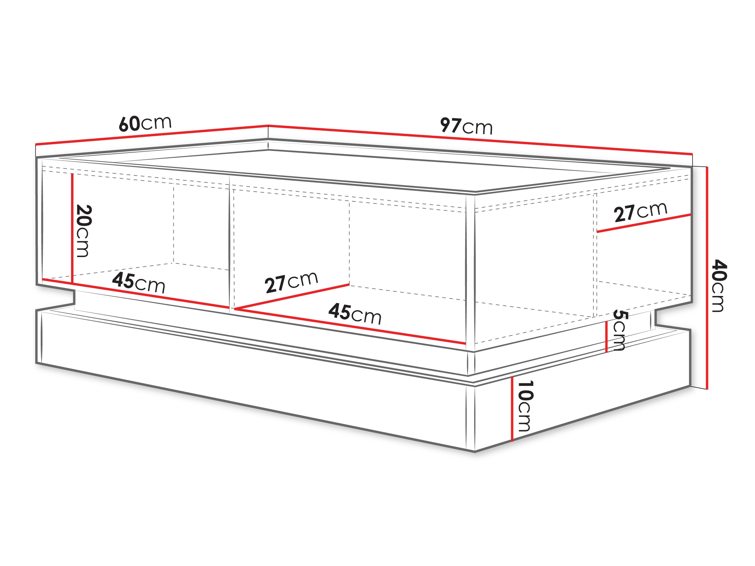 Tavolino da caffè Comfivo Tilia (Nocciola + Quercia)