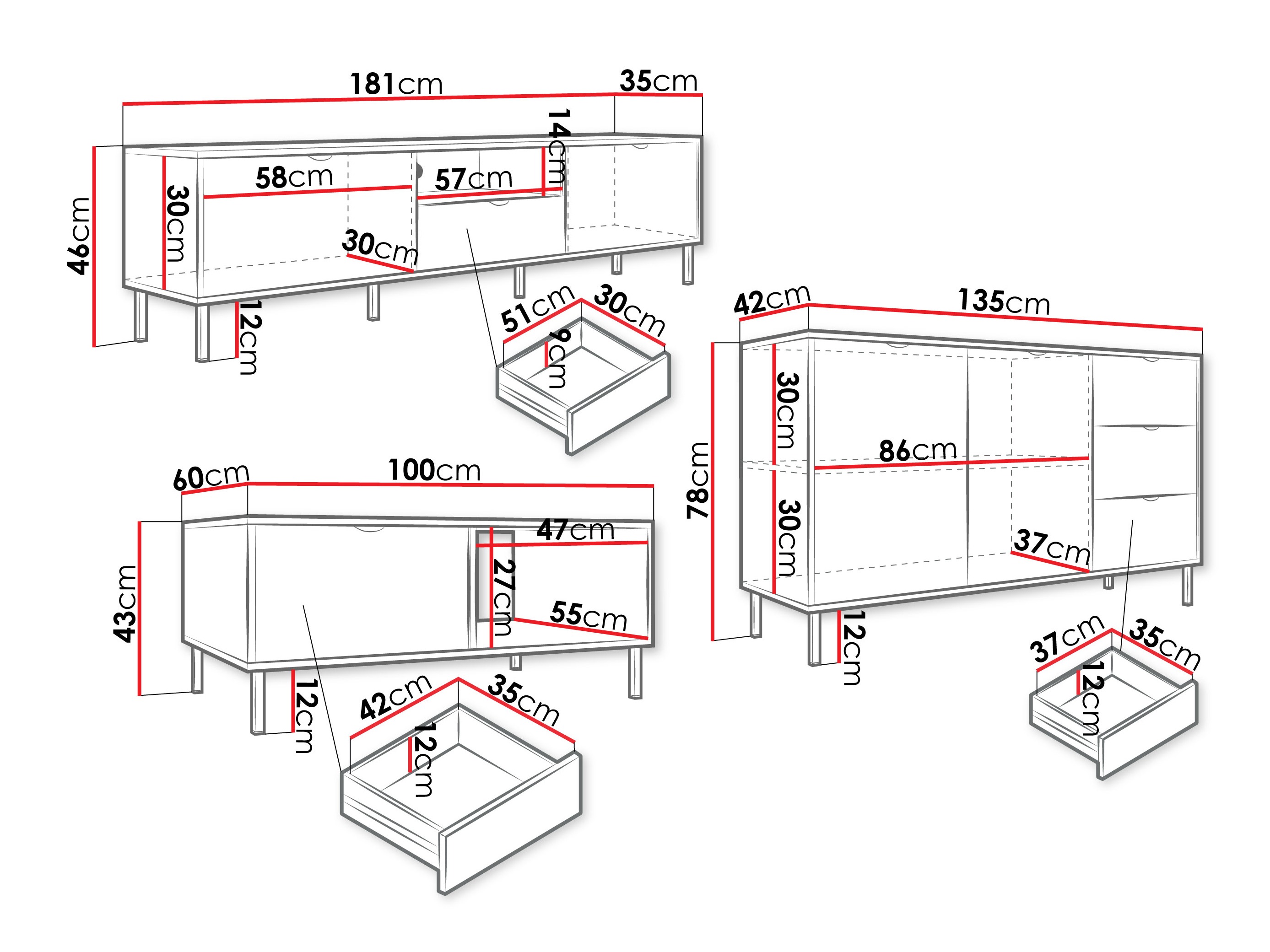 Parete attrezzata Comfivo Elblare