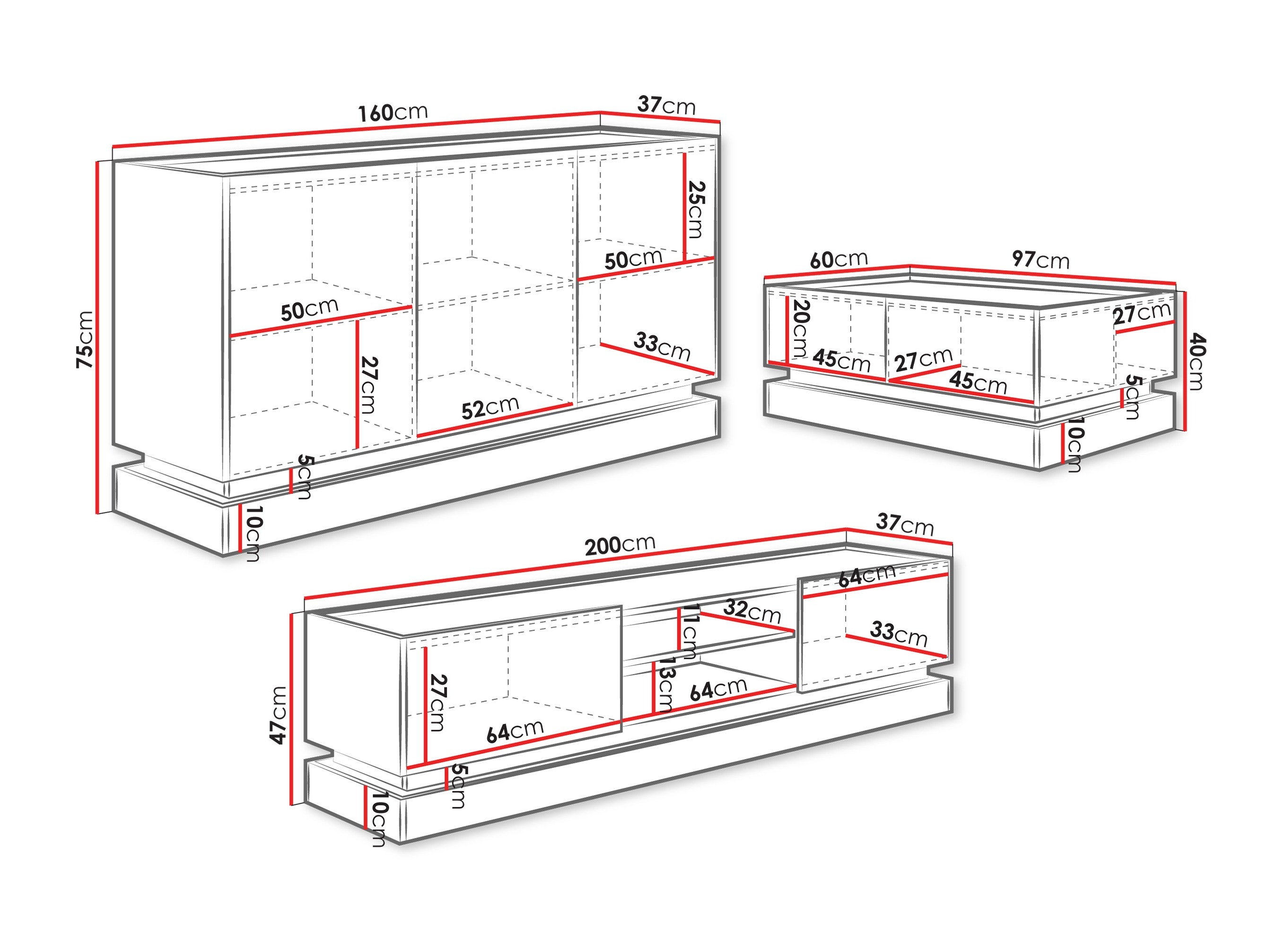 Parete attrezzata Comfivo Tilia (Nocciola + Quercia)