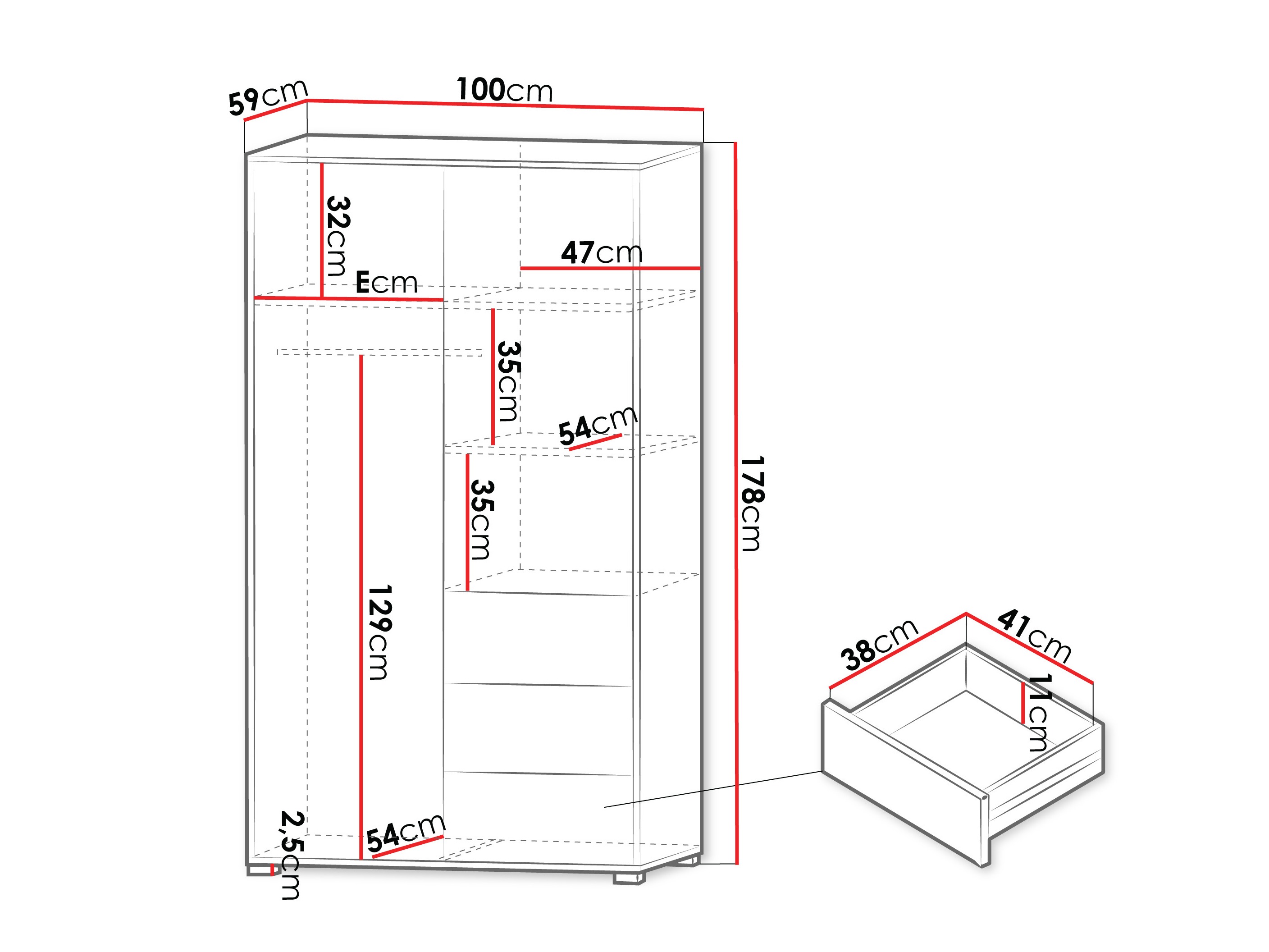 Armadio Comfivo Tutela (Bianco)