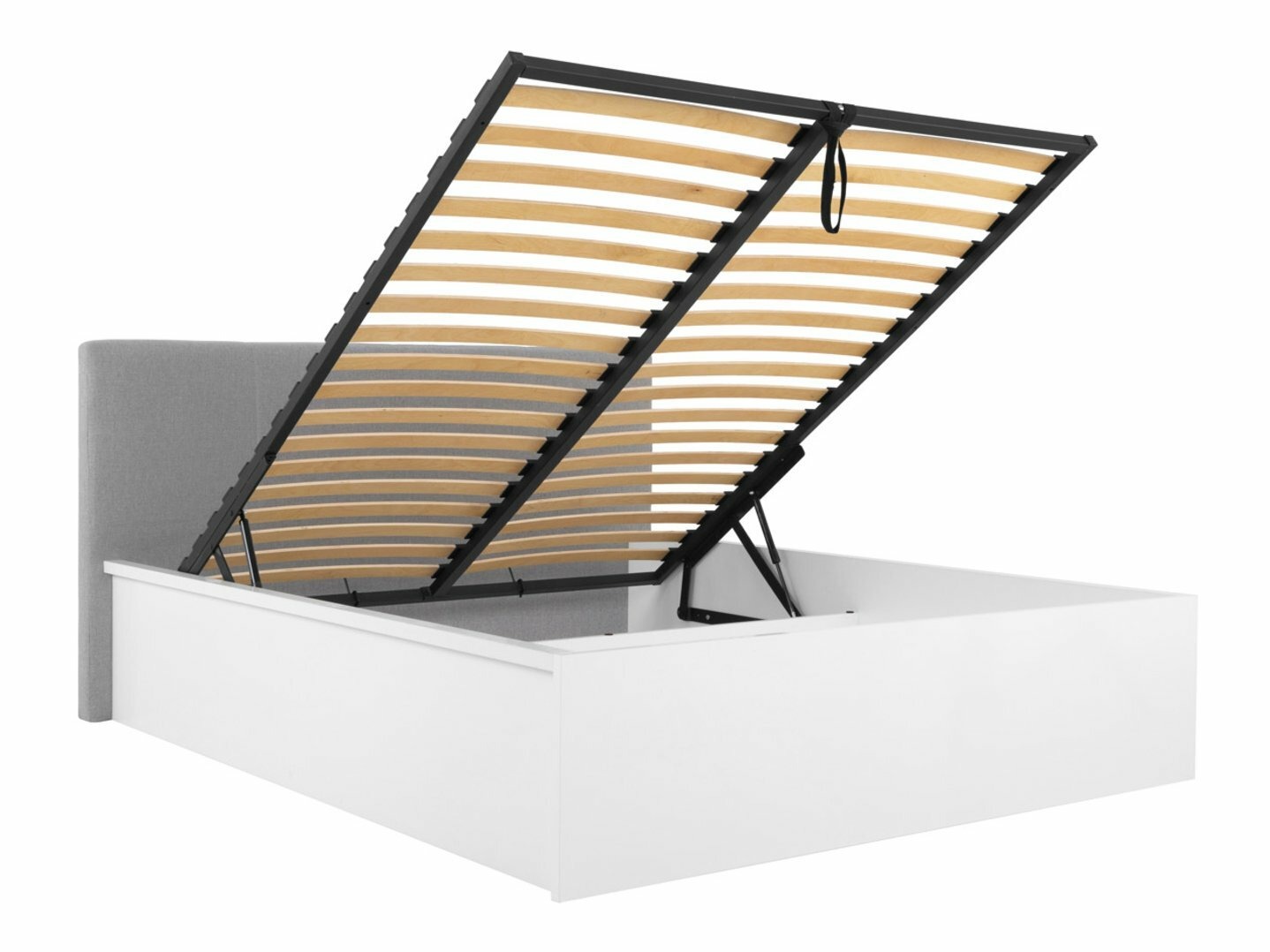 Letto Livevaro 123 (Bianco lucido + Grigio)