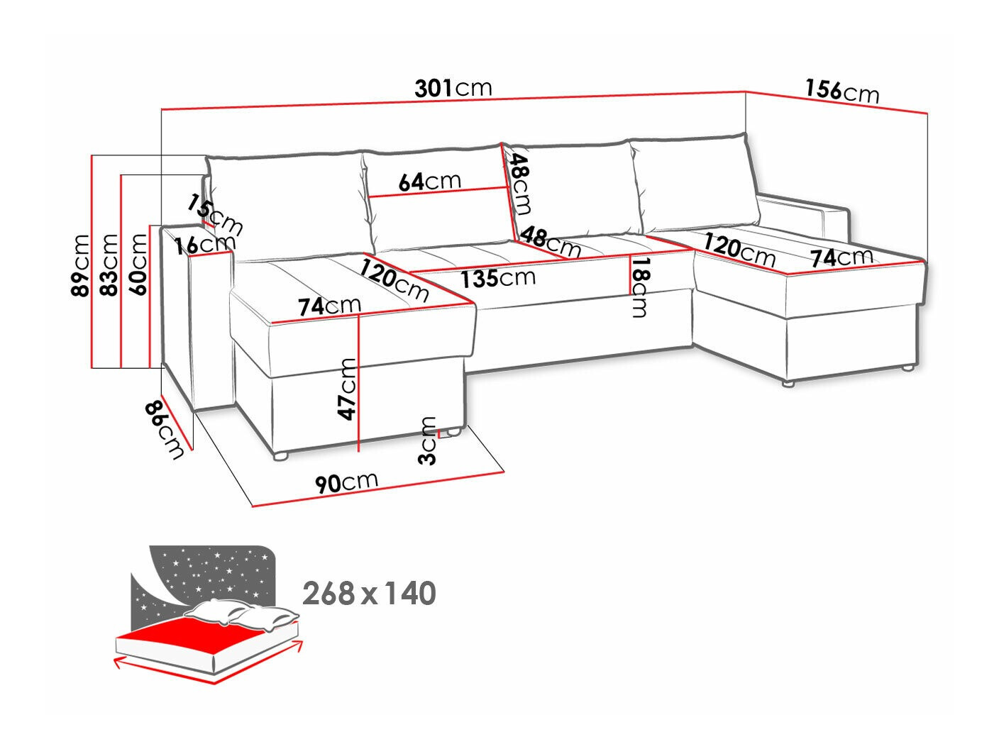 Divano angolare Providence 143 (Loca 21)
