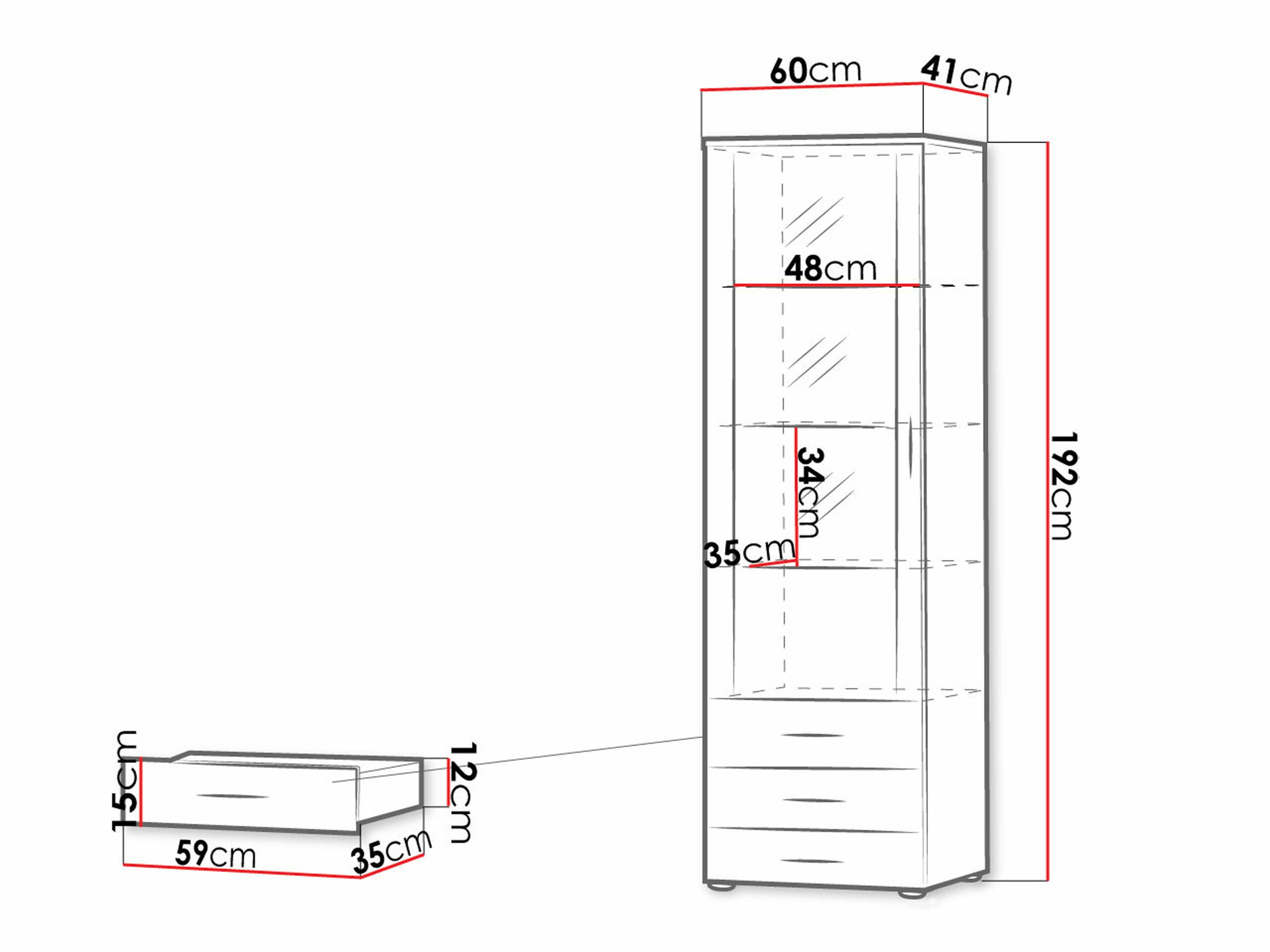 Scaffale Tornola 102 (Bianco + Bianco lucido)