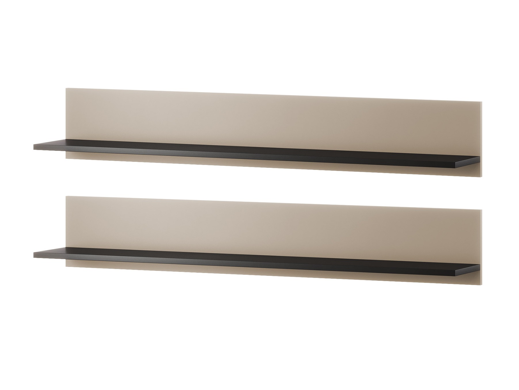 Set di mensole sospese Tornola 104 (Cachemire + Nero)