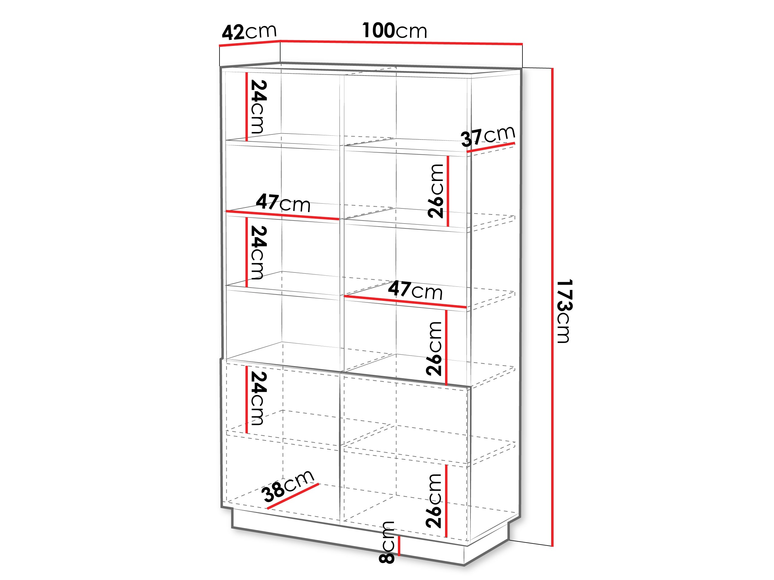 Scaffale Lauror (Bianco)