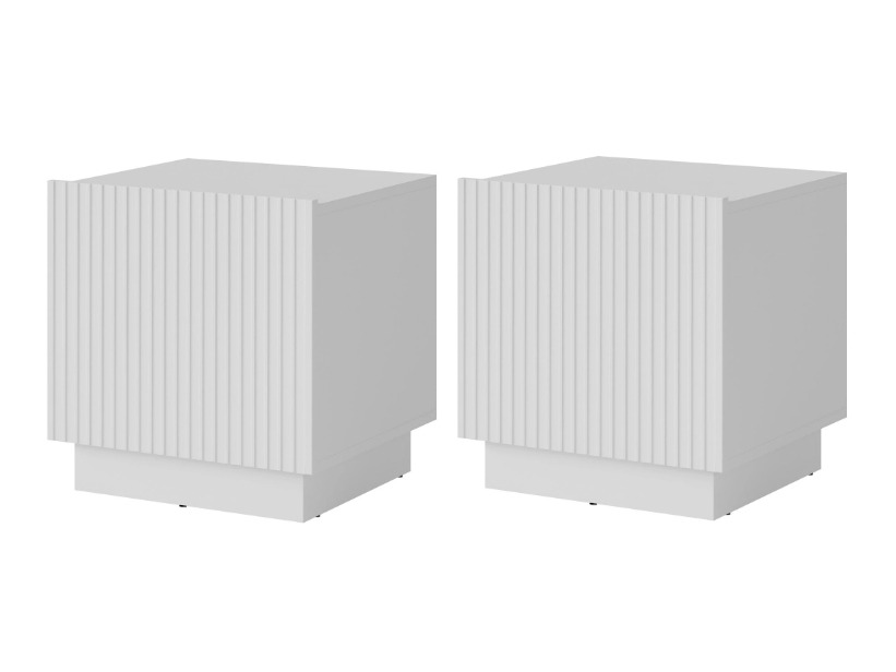 Set di comodini Lingua (Bianco)