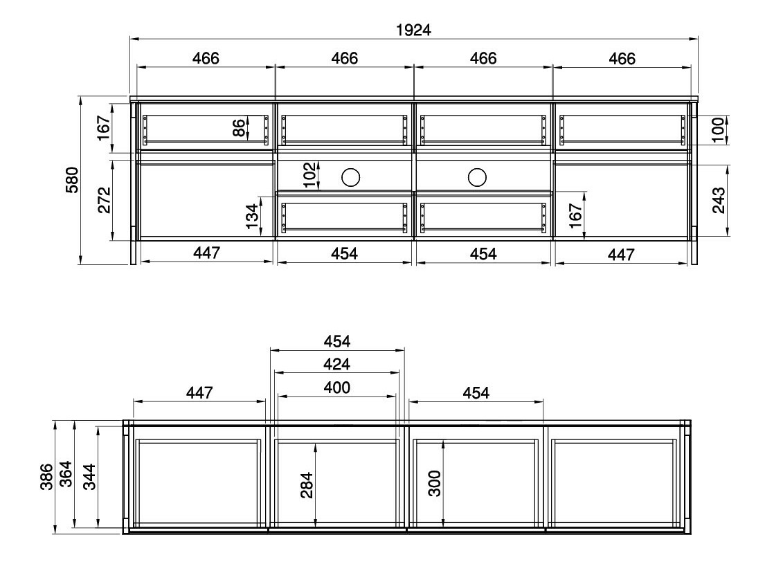 Mobile porta TV Fermaru 103 (Verde polveroso + Quercia)