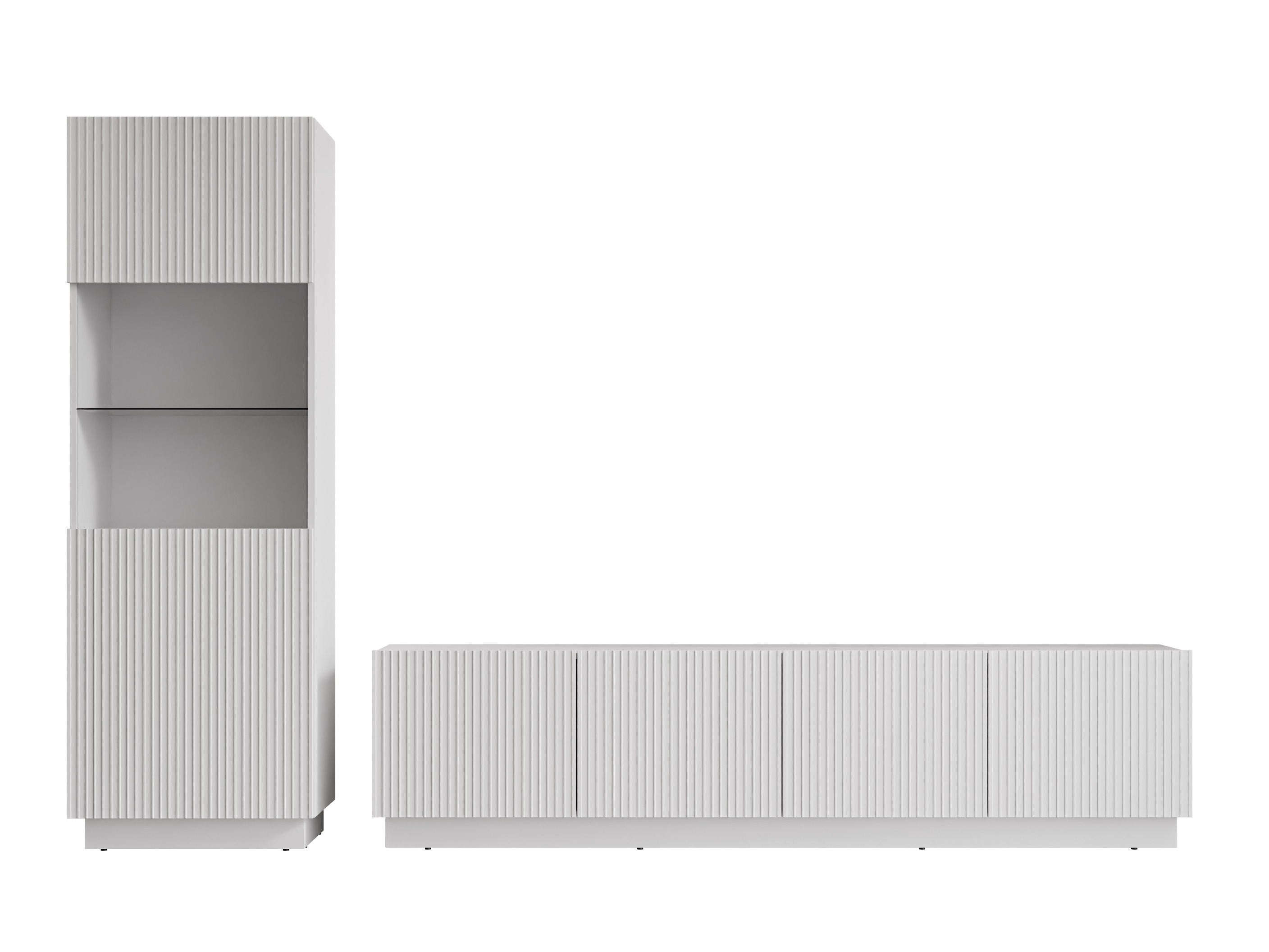 Parete attrezzata Lusonu 107 (Bianco)