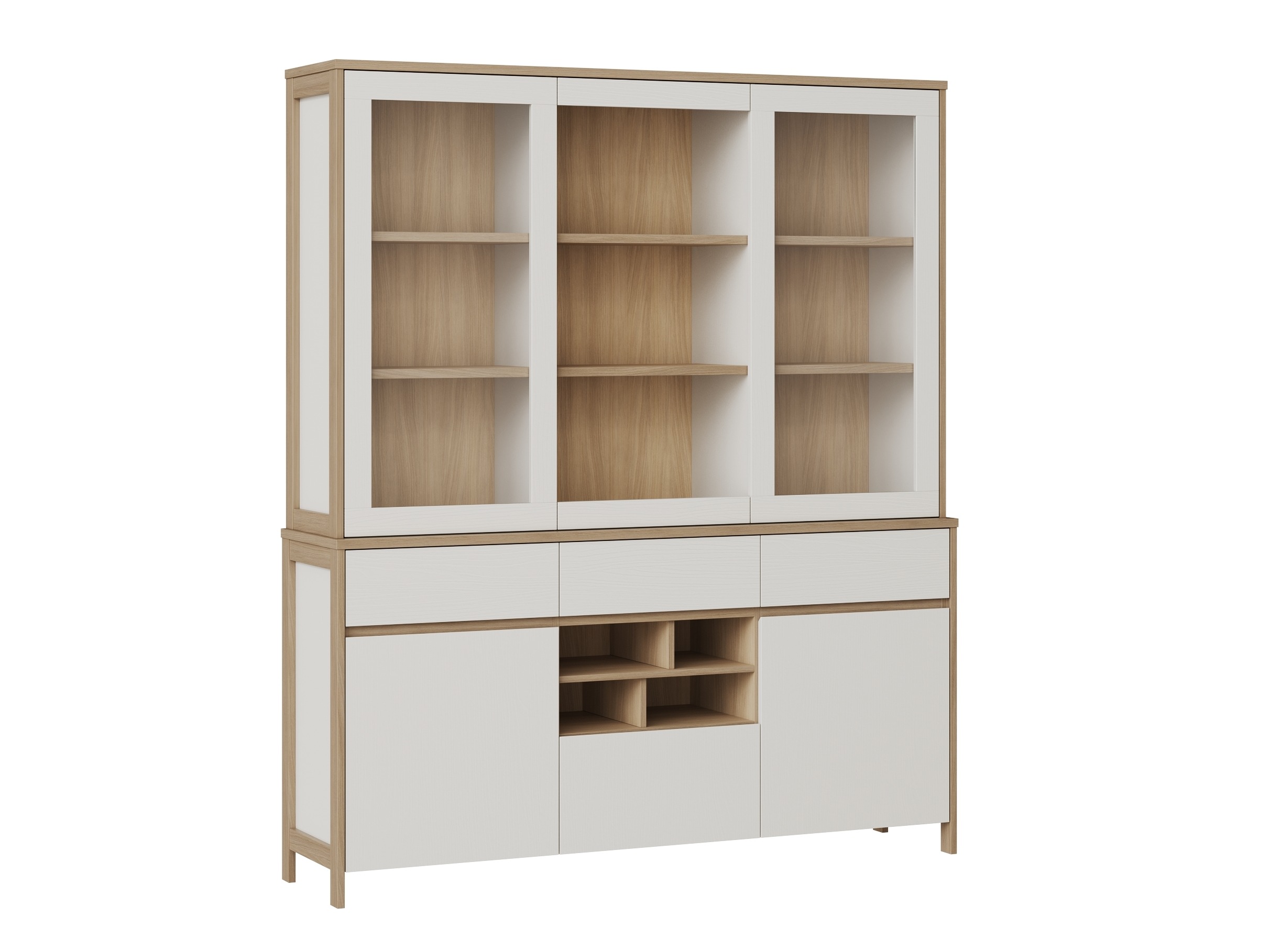 Scaffale Fermaru 100 (Bianco + Quercia)