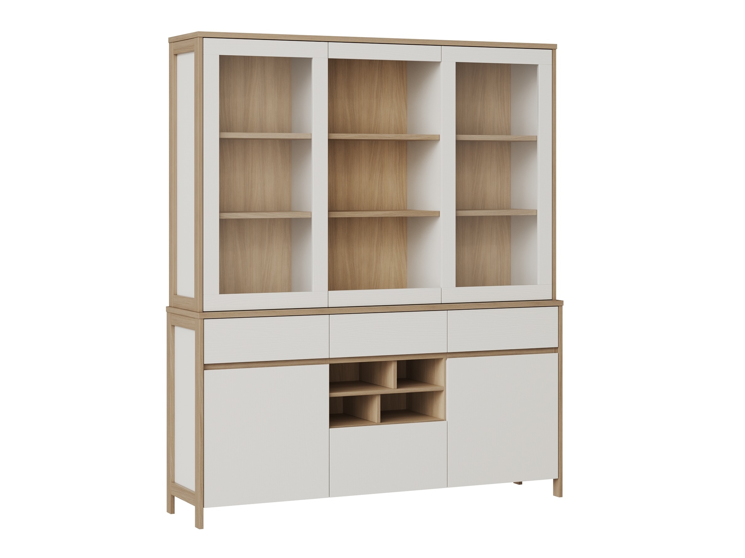 Scaffale Fermaru 100 (Bianco + Quercia)