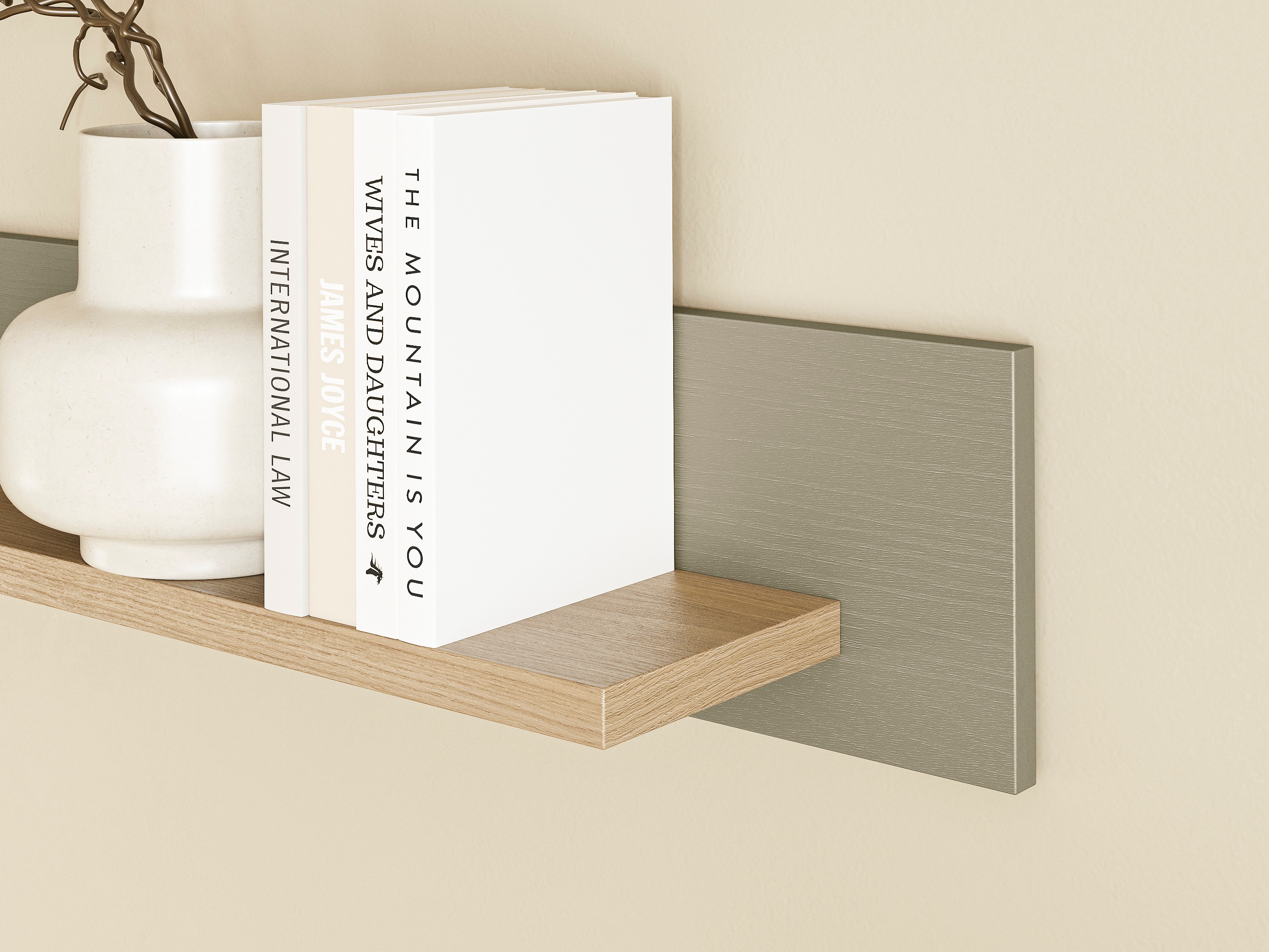 Mensola Fermaru 109 (Verde polveroso + Quercia)