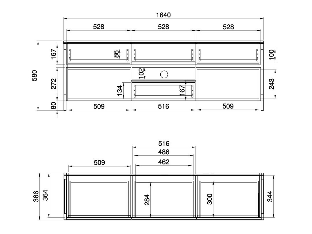 Parete attrezzata Fermaru 110 (Bianco + Quercia)