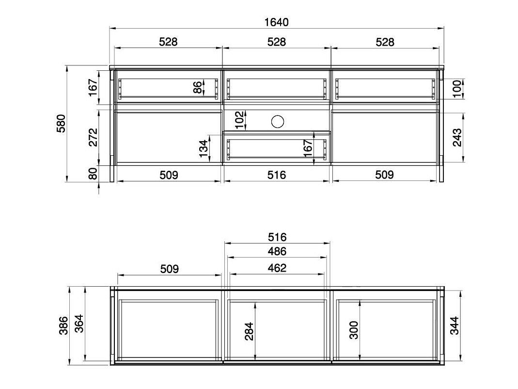 Parete attrezzata Fermaru 110 (Verde polveroso + Quercia)