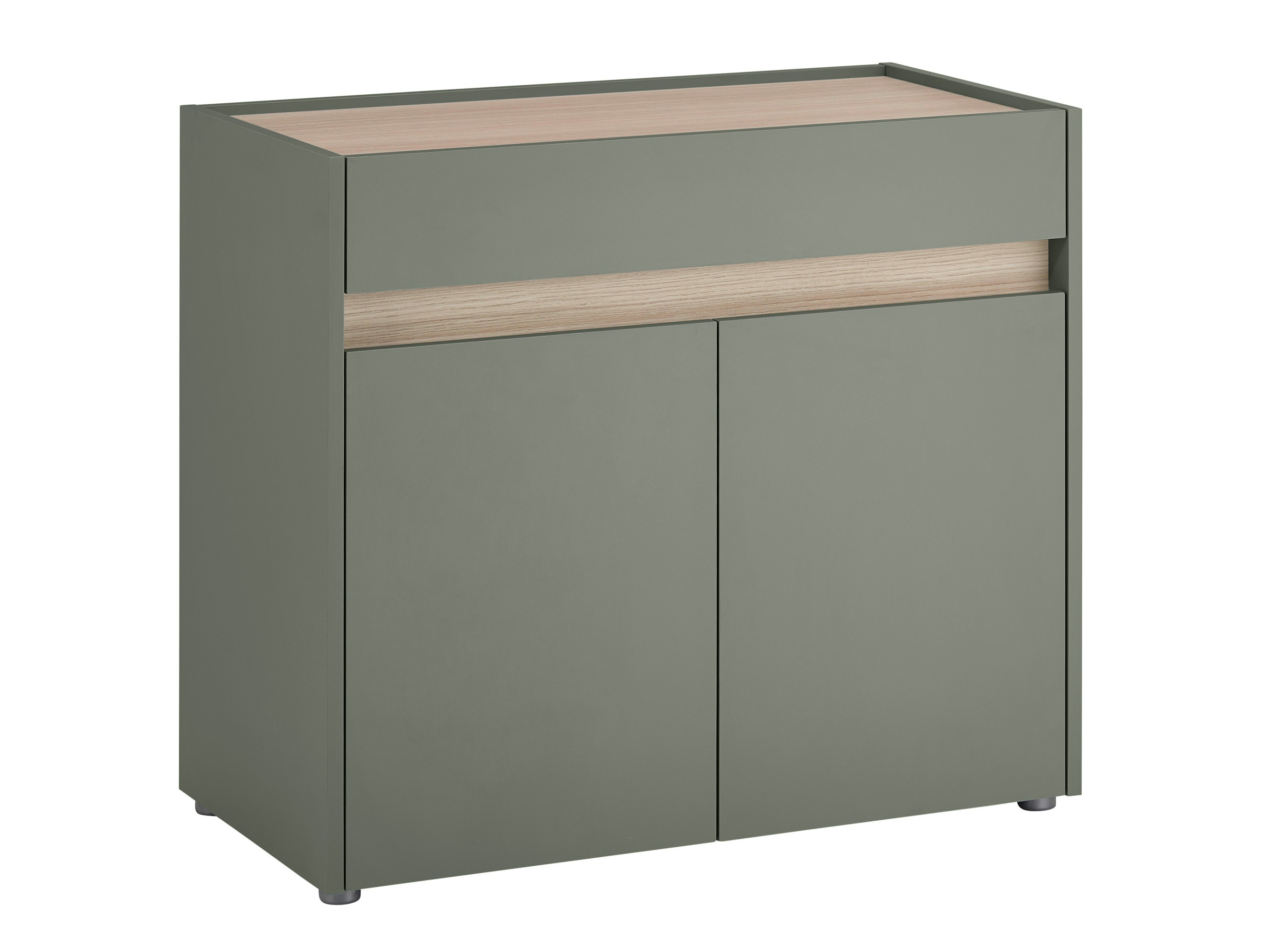 Cassettiera Elbsori 110 (Verde + Quercia)