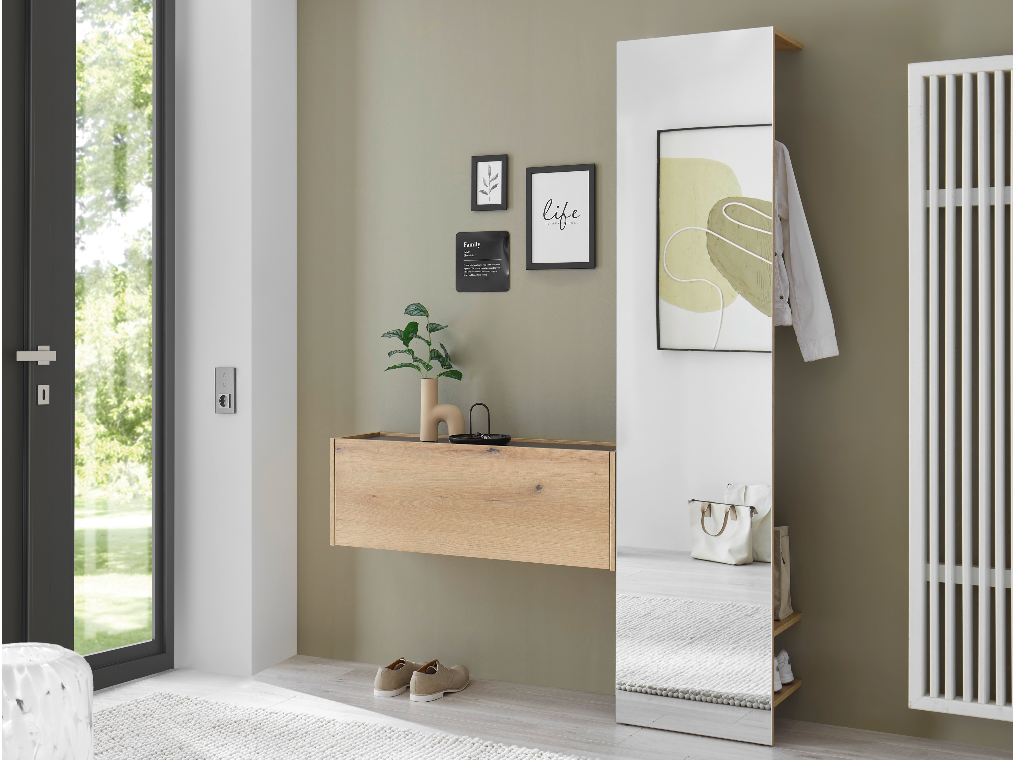 Set arredo da corridoio Elbsori 166 (Quercia)