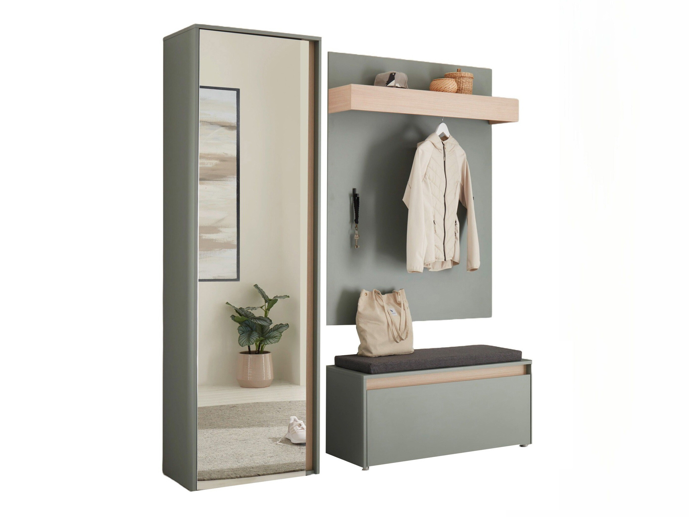 Set arredo da corridoio Elbsori 167 (Verde)