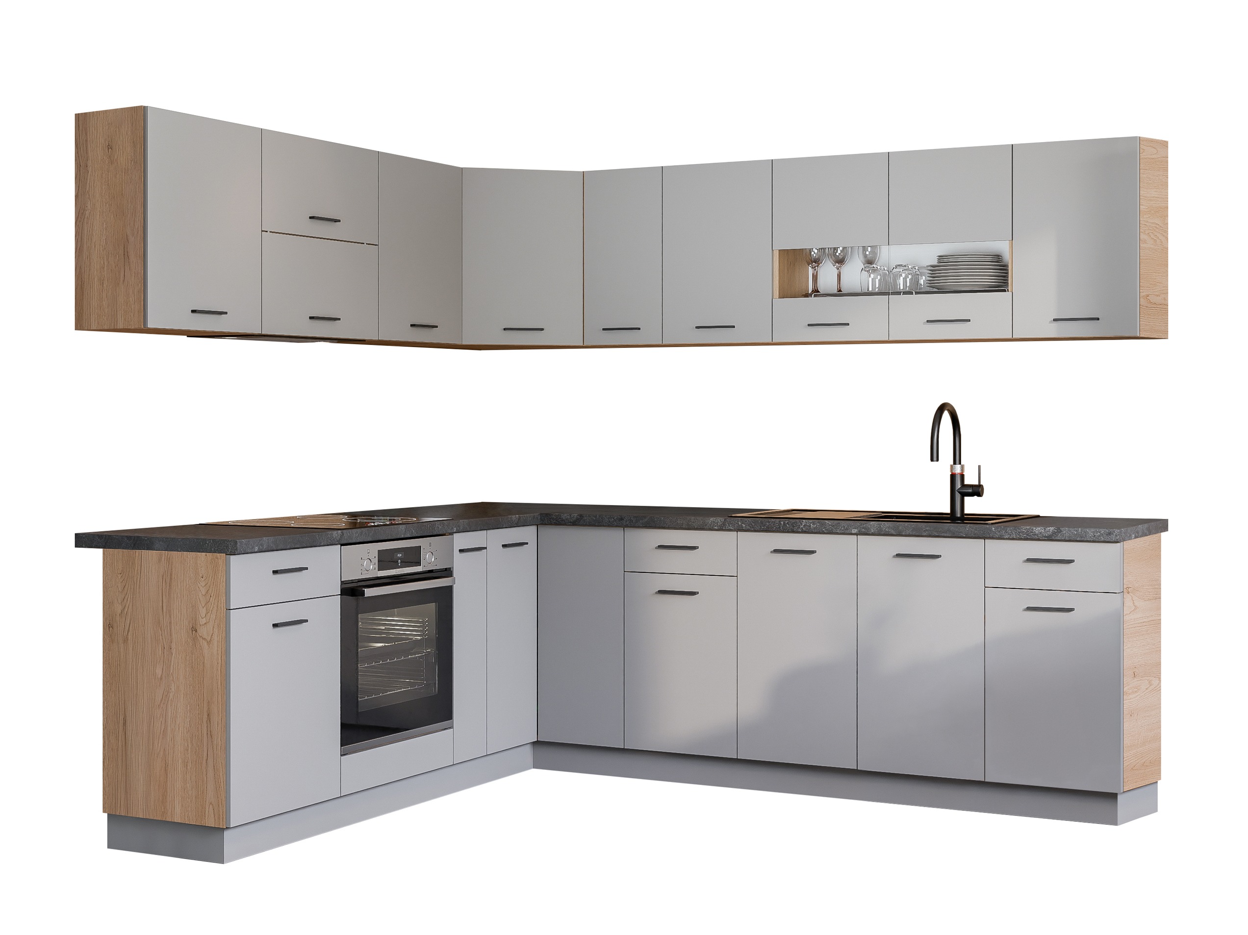 Set da cucina modulare Ati Grey 131