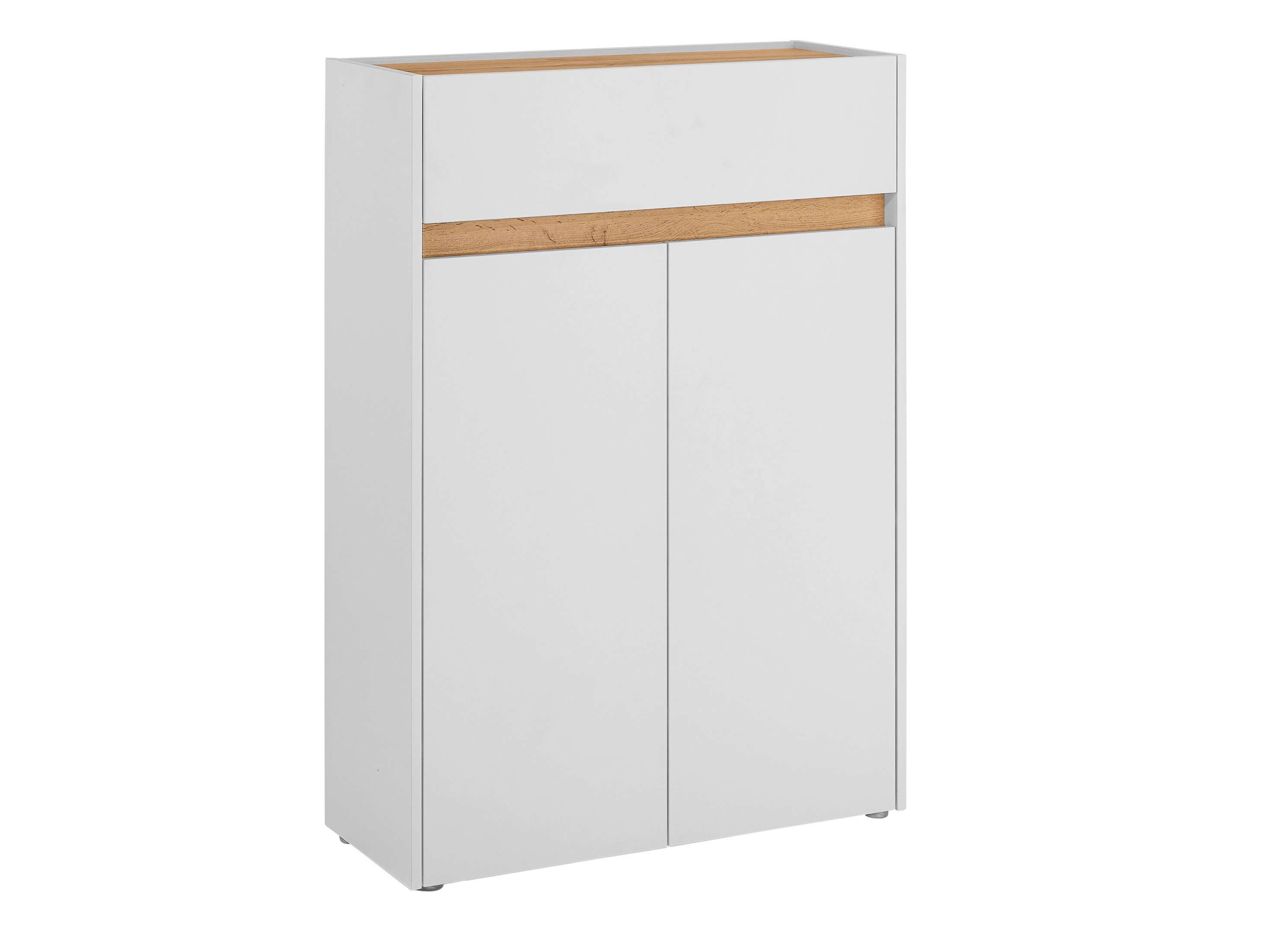 Ripiano per scarpe Elbsori 173 (Bianco + Quercia di Wotan)