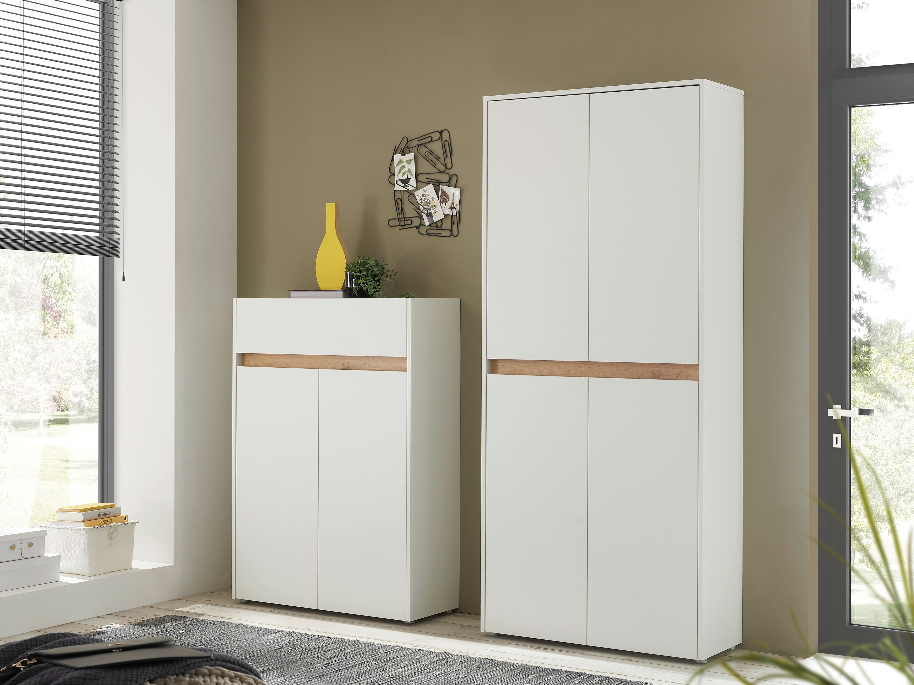 Scaffale Elbsori 174 (Bianco + Quercia di Wotan)