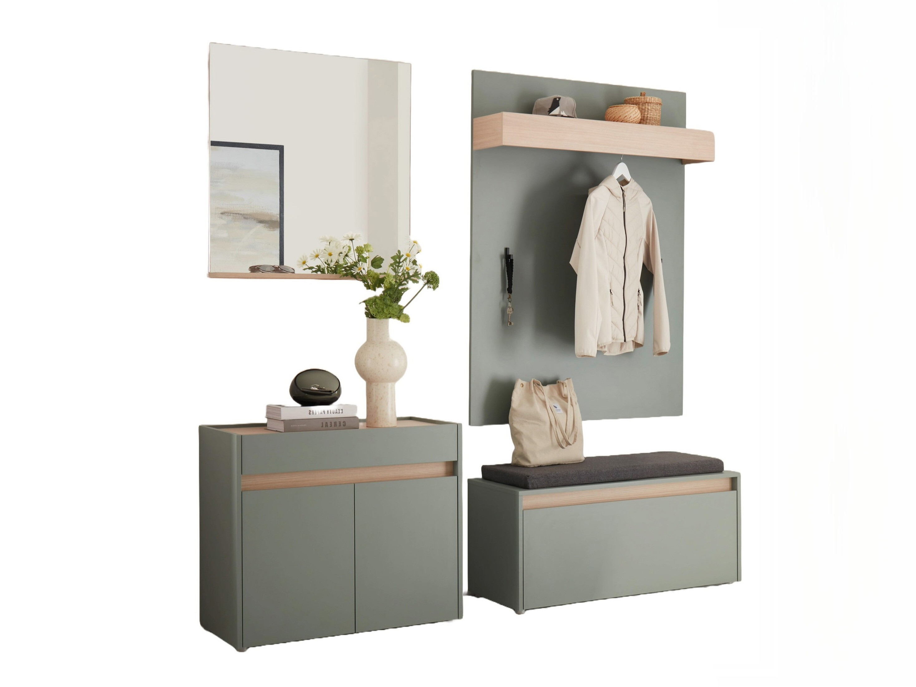 Set arredo da corridoio Elbsori 168 (Verde)