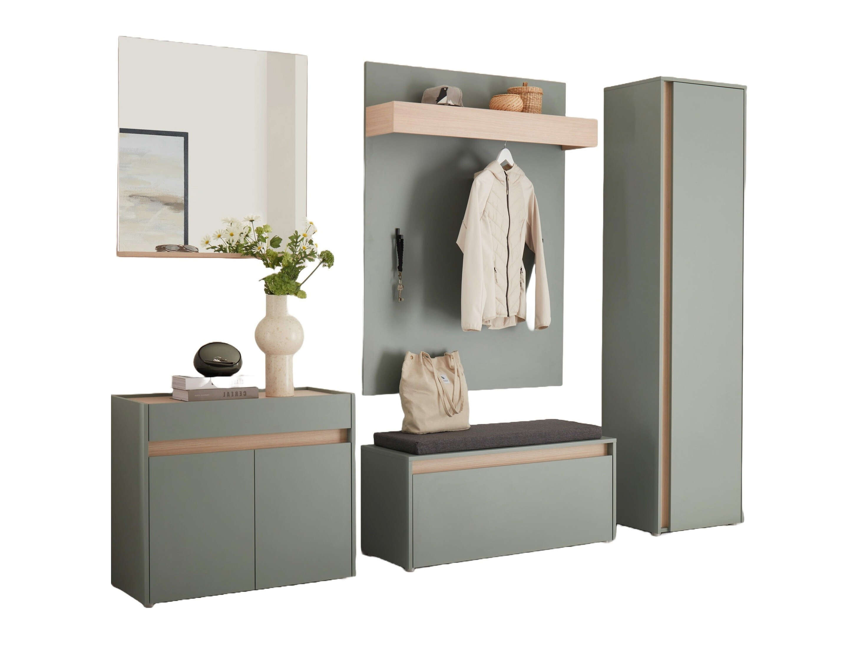 Set arredo da corridoio Elbsori 168 (Verde)