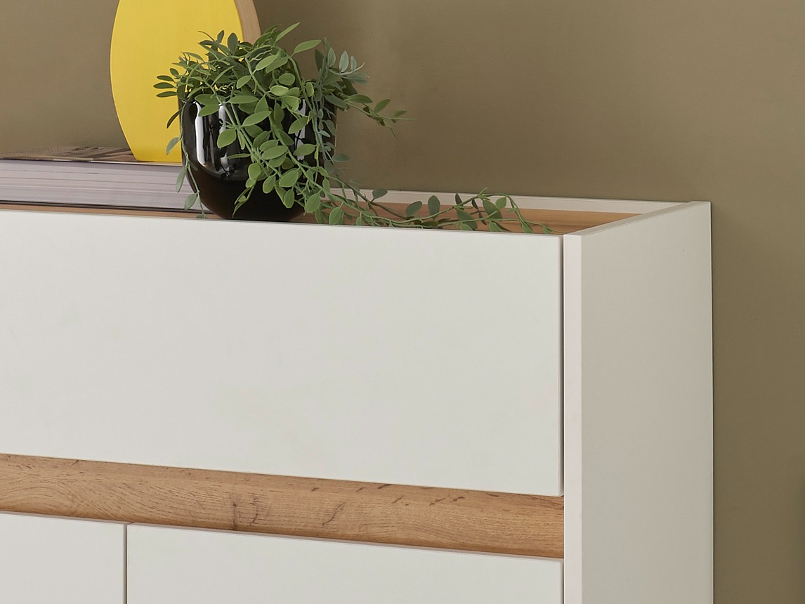 Set arredo da corridoio Elbsori 175 (Bianco + Quercia di Wotan)