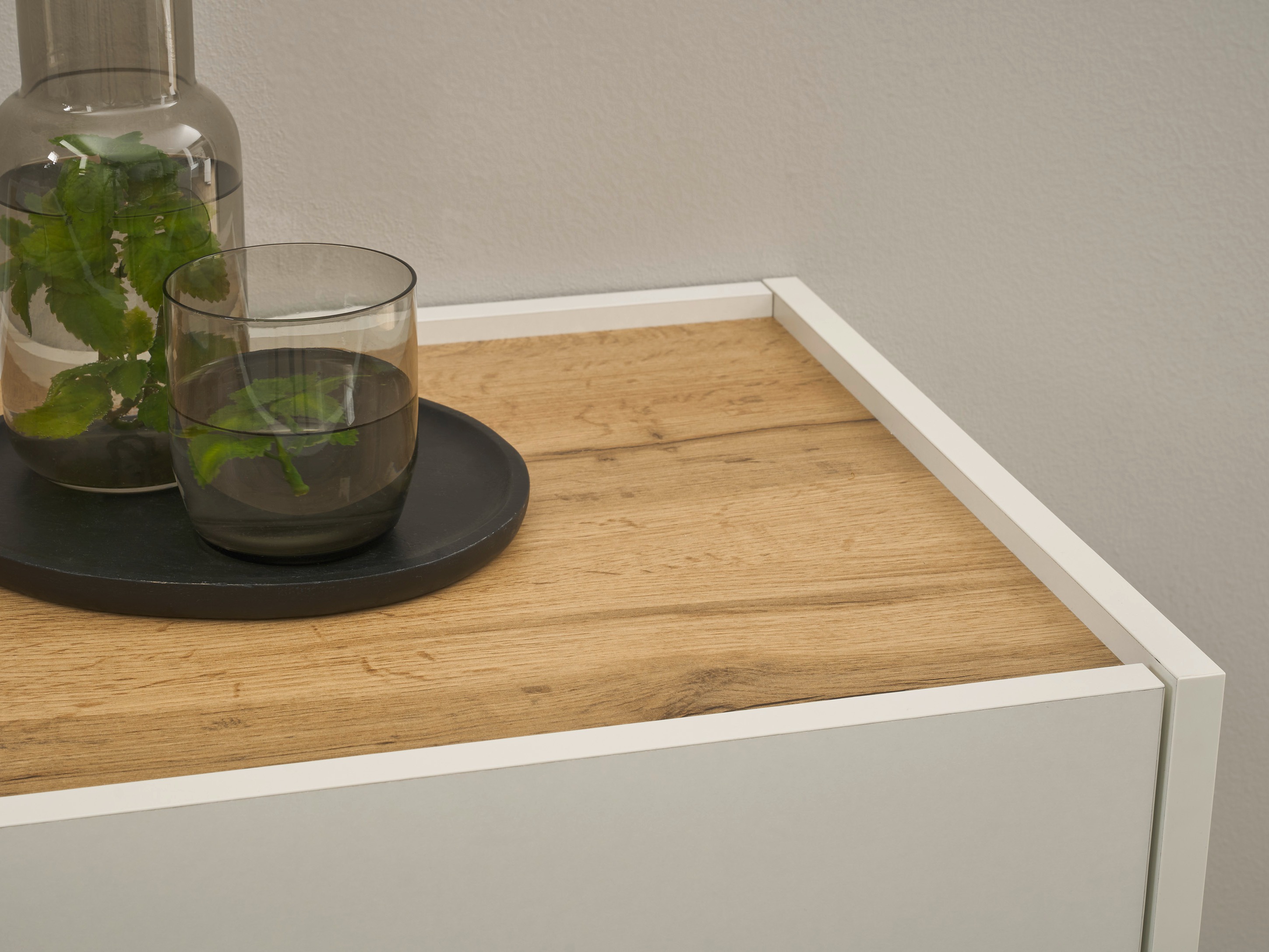 Set arredo da corridoio Elbsori 176 (Bianco + Quercia di Wotan)