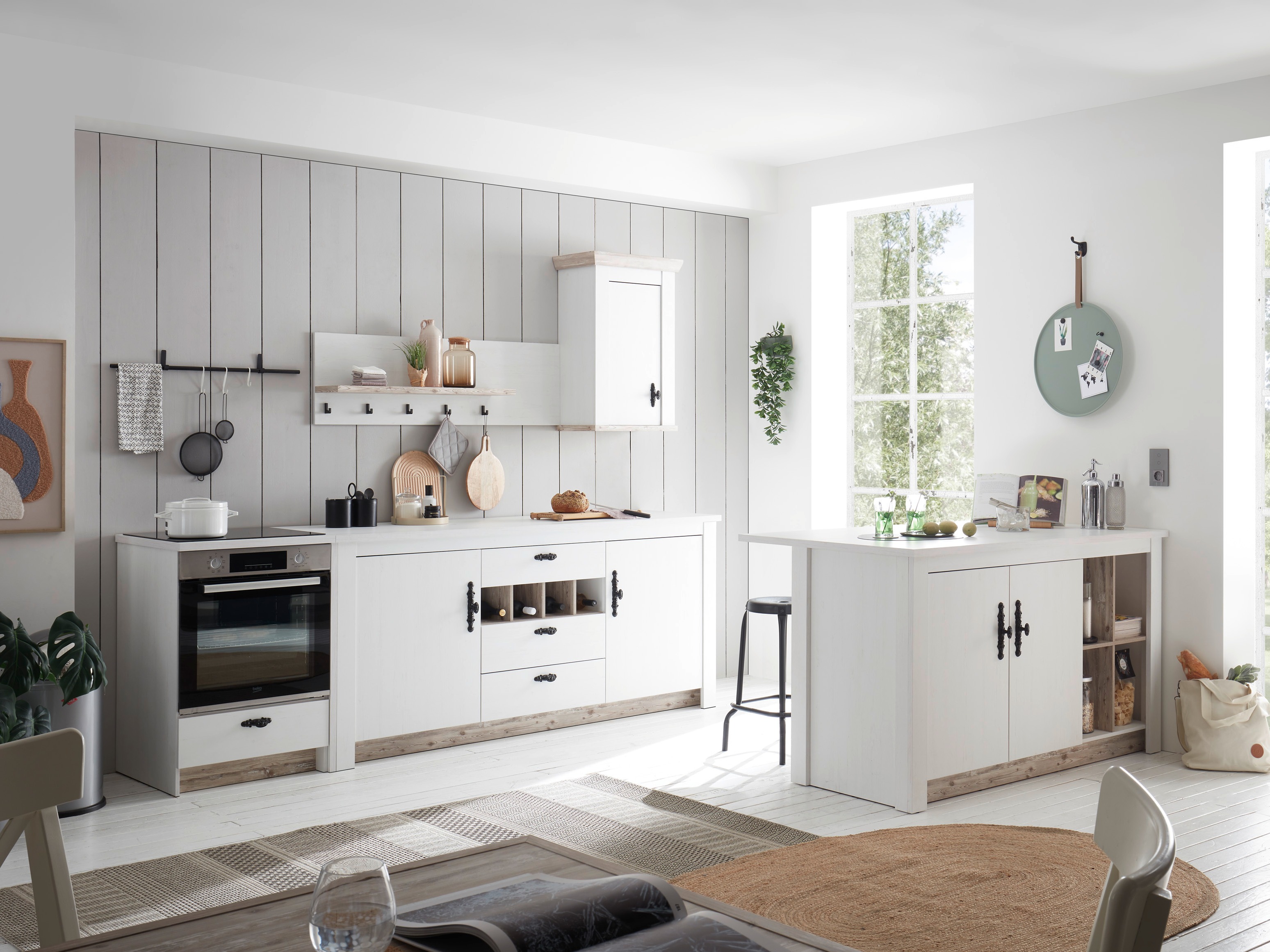 Mobile componibile con cassetto e ante Flora 101