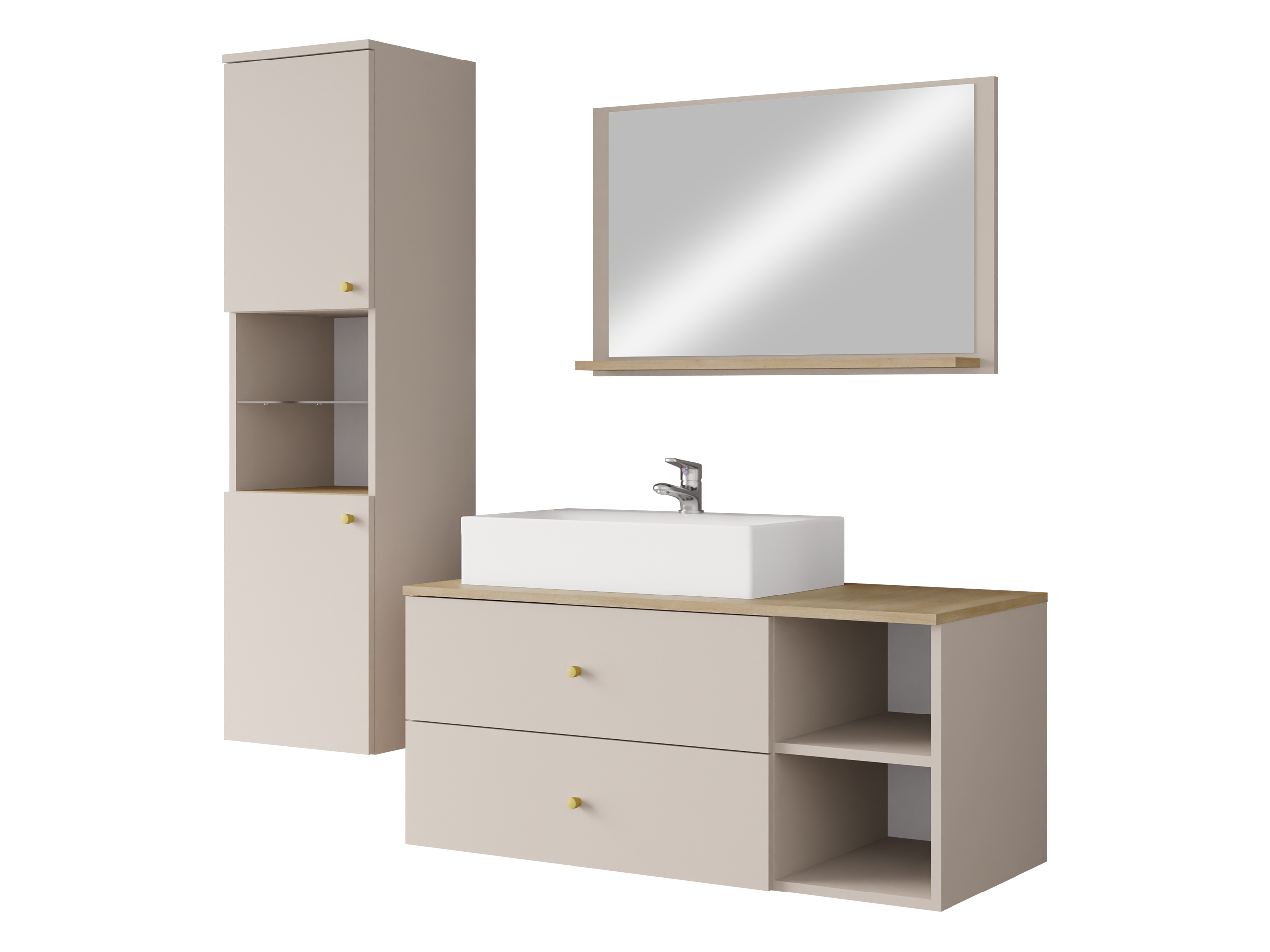 Set bagno Salus II (Cachemire + Quercia)