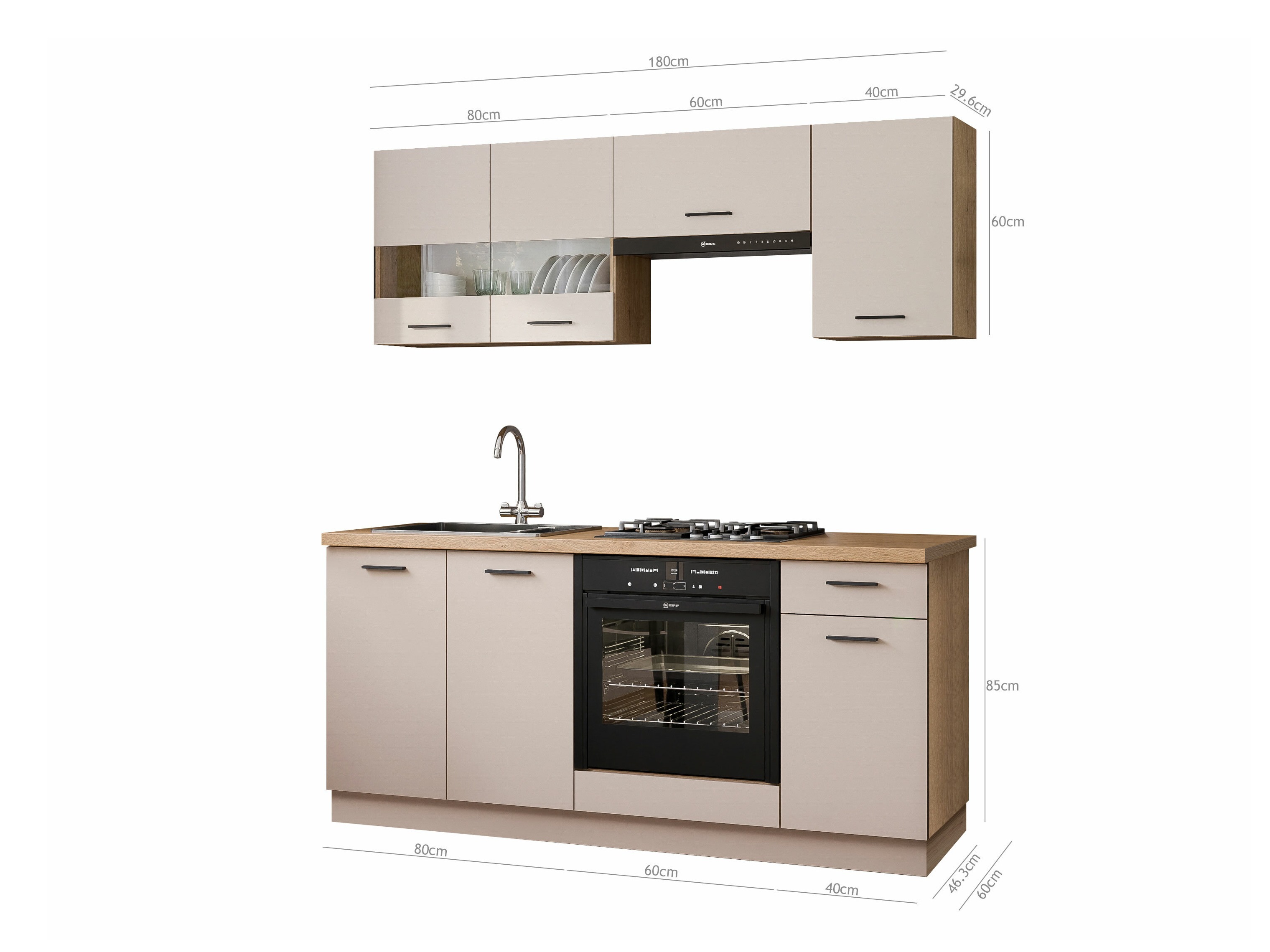 Set da cucina modulare Ati Cashmere 132