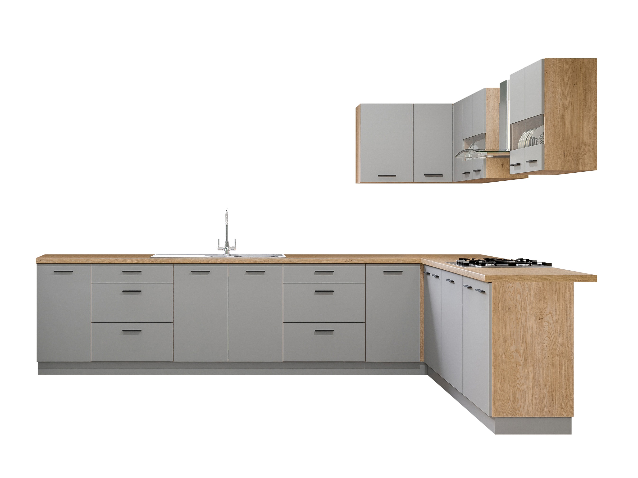 Set da cucina modulare Ati Grey 133