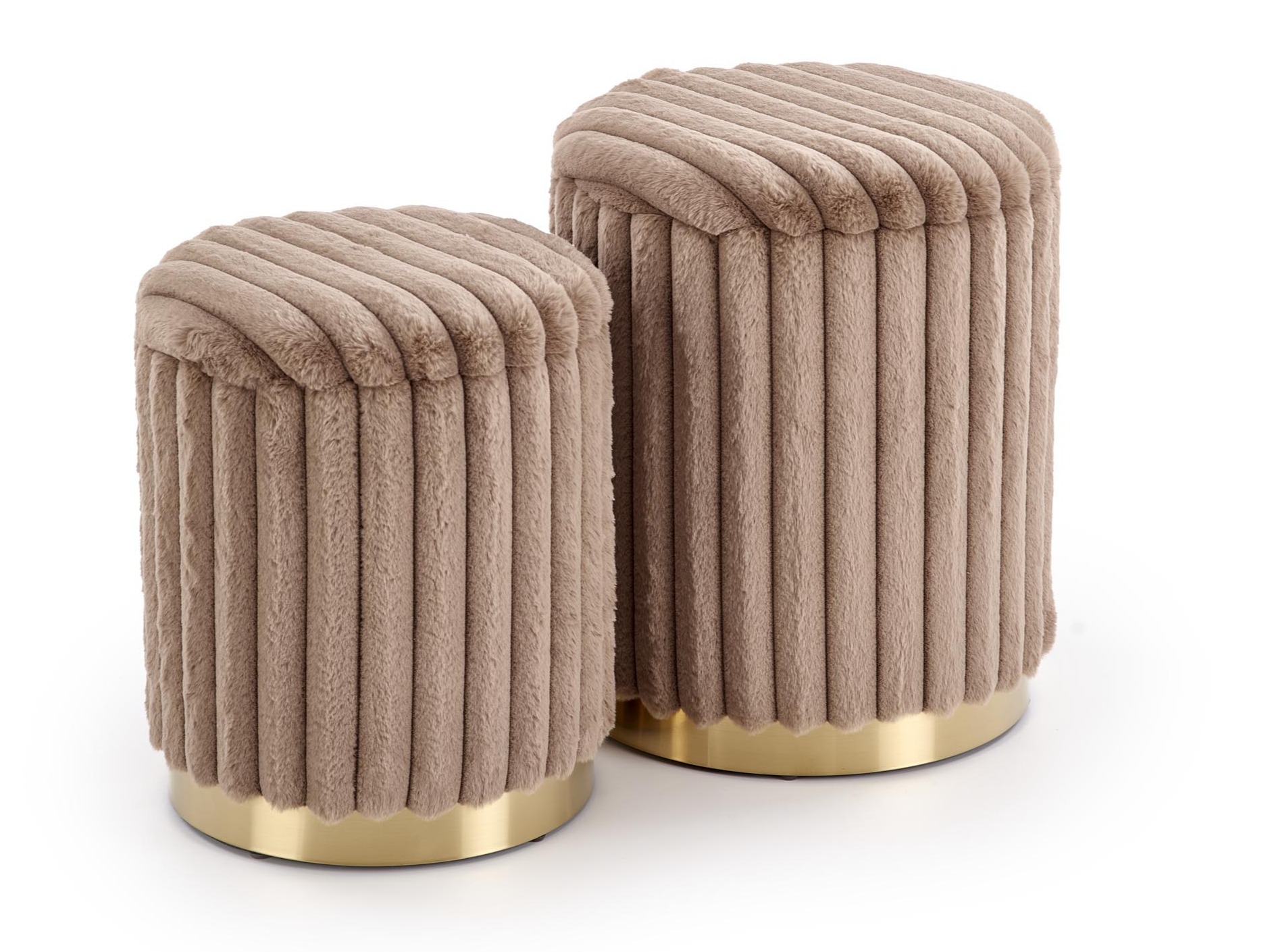 Set di pouf Houston 2076 (Cappuccino)