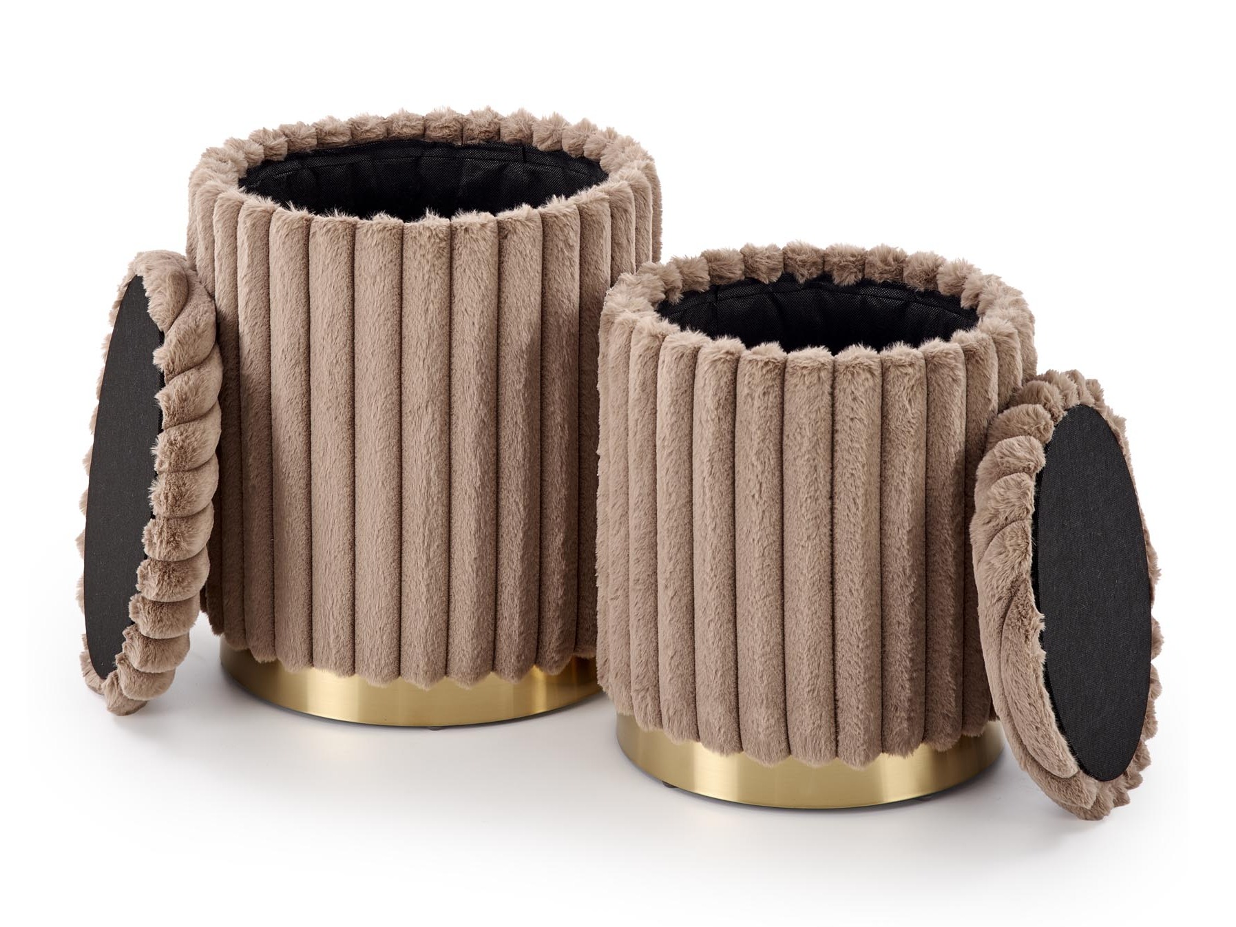 Set di pouf Houston 2076 (Cappuccino)