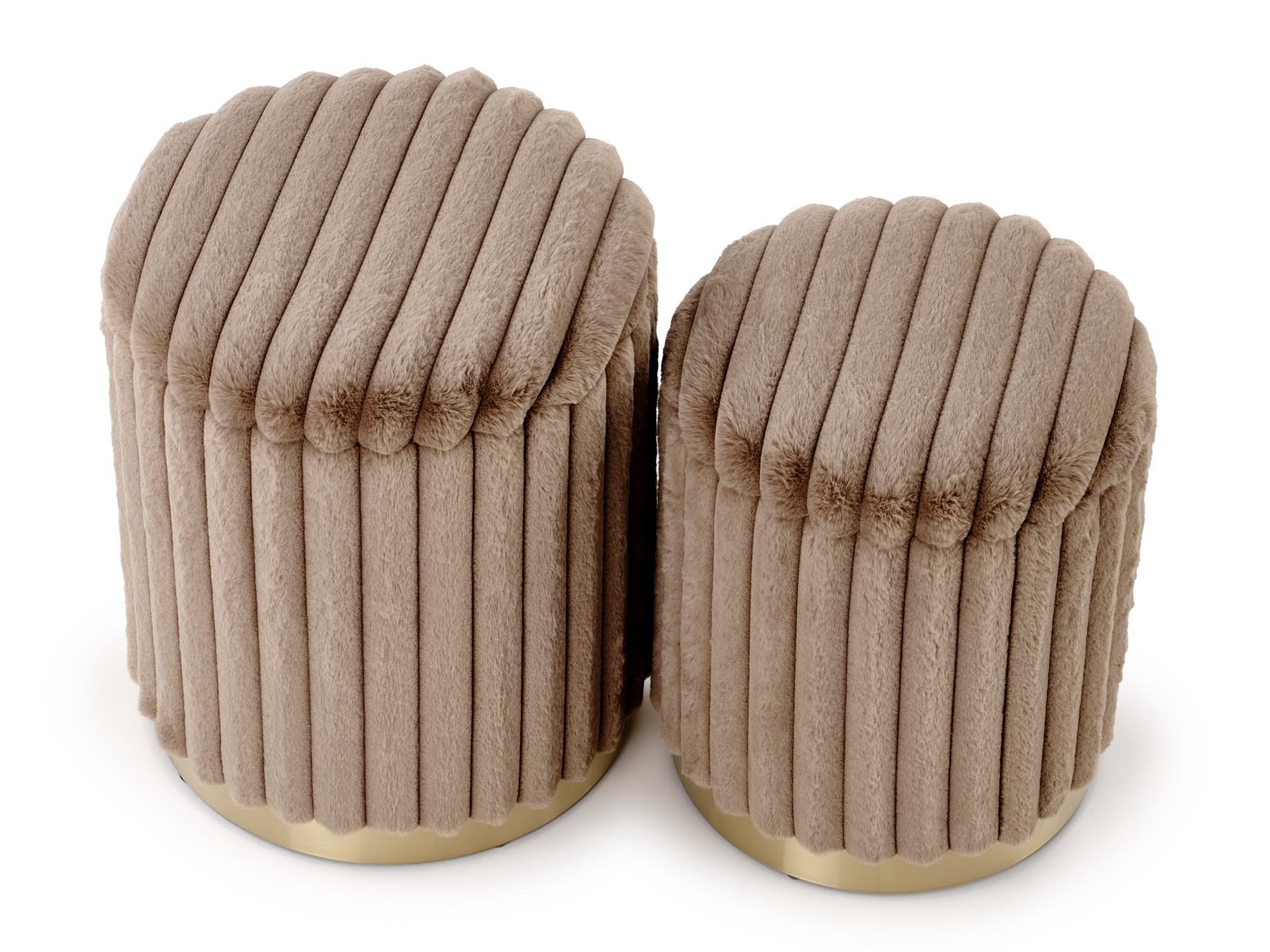 Set di pouf Houston 2076 (Cappuccino)