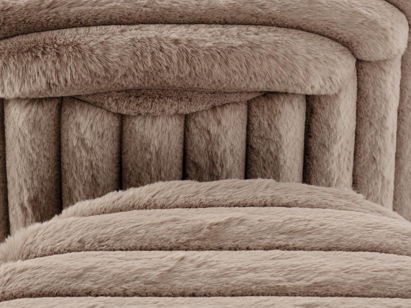 Set di pouf Houston 2076 (Cappuccino)