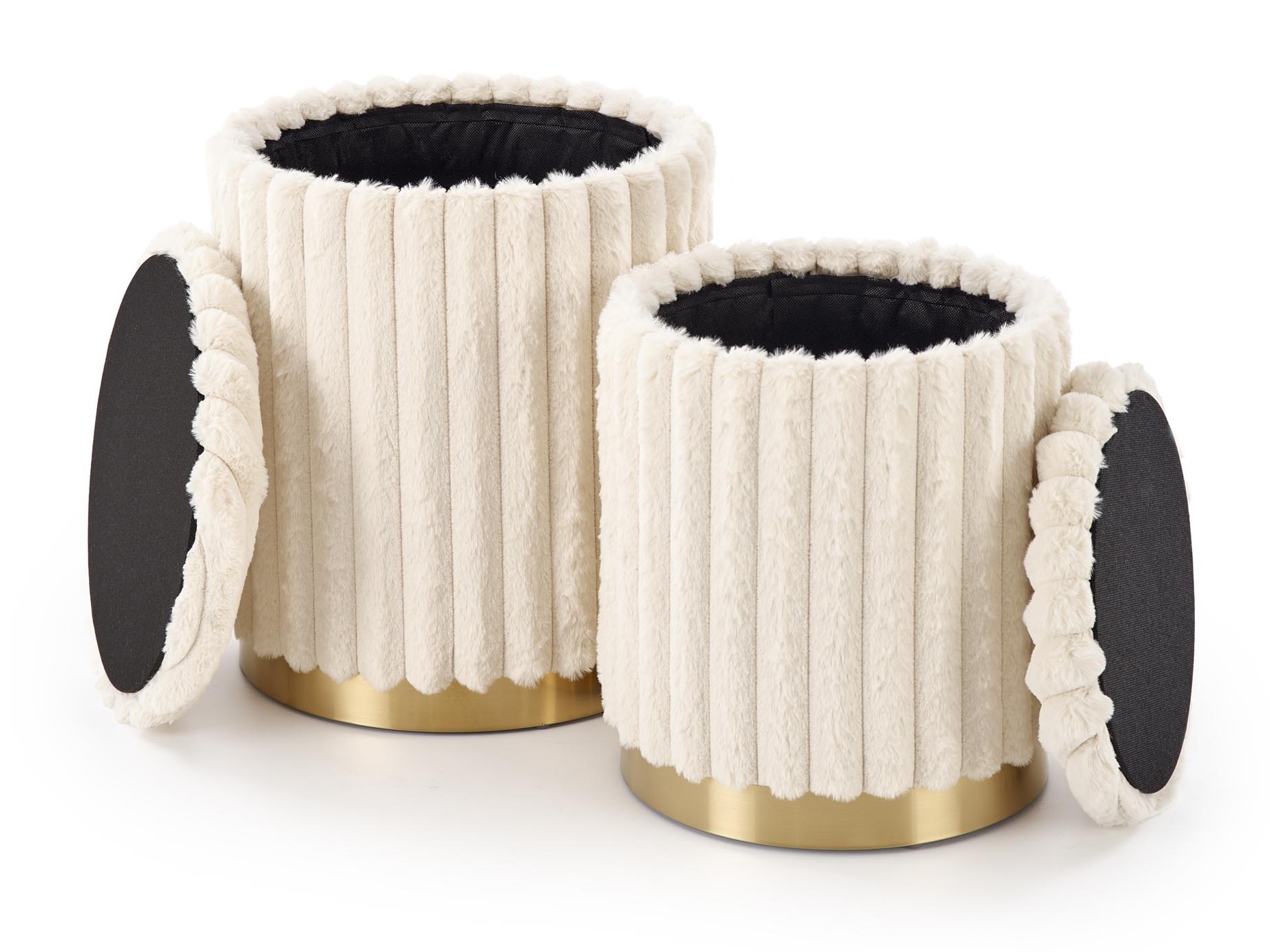 Set di pouf Houston 2076 (Crema)