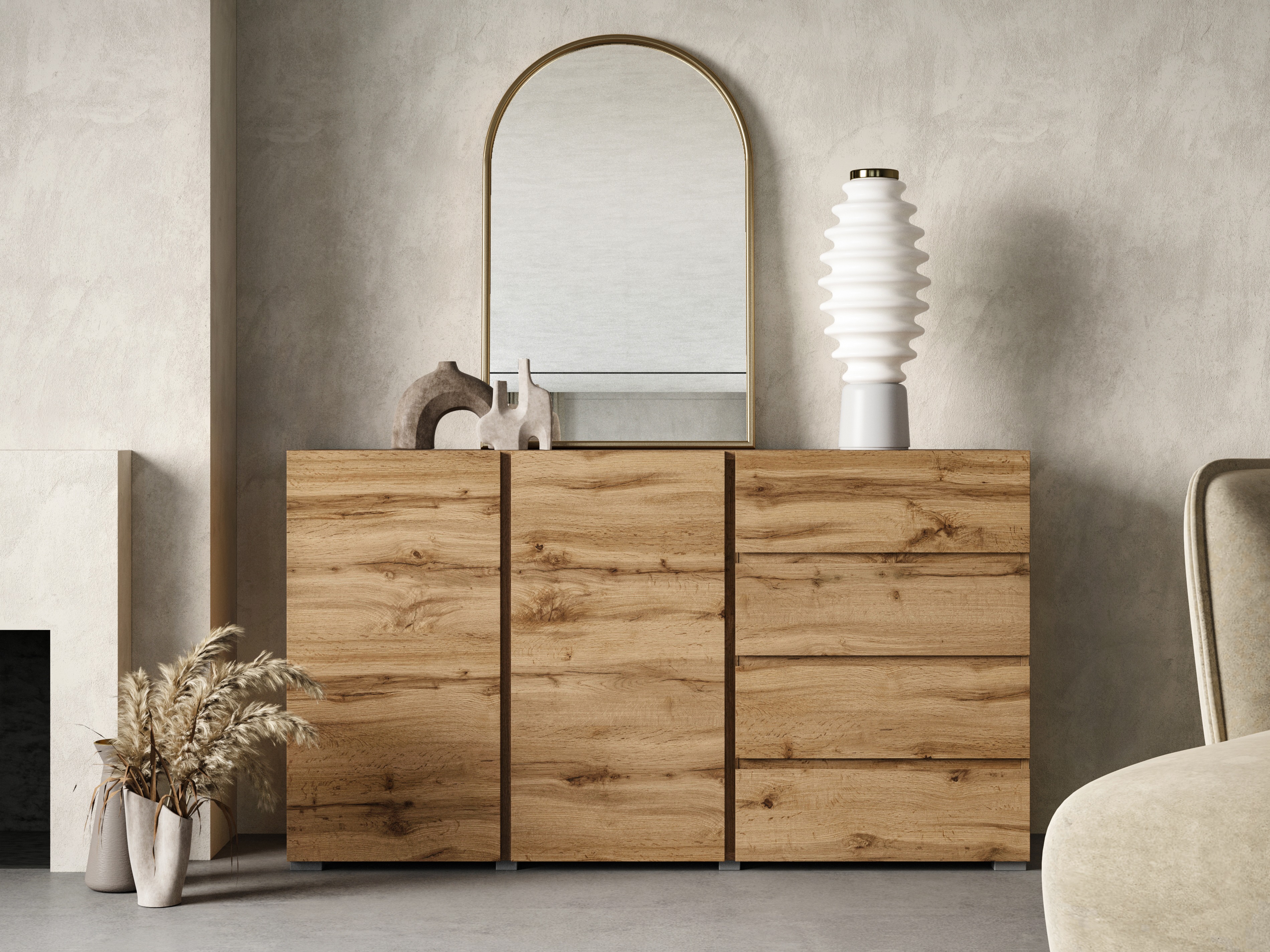 Cassettiera Elbleve 101 (Quercia di Wotan)