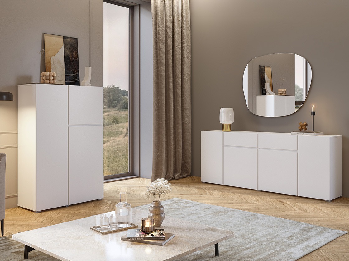 Cassettiera Elbleve 103 (Bianco)