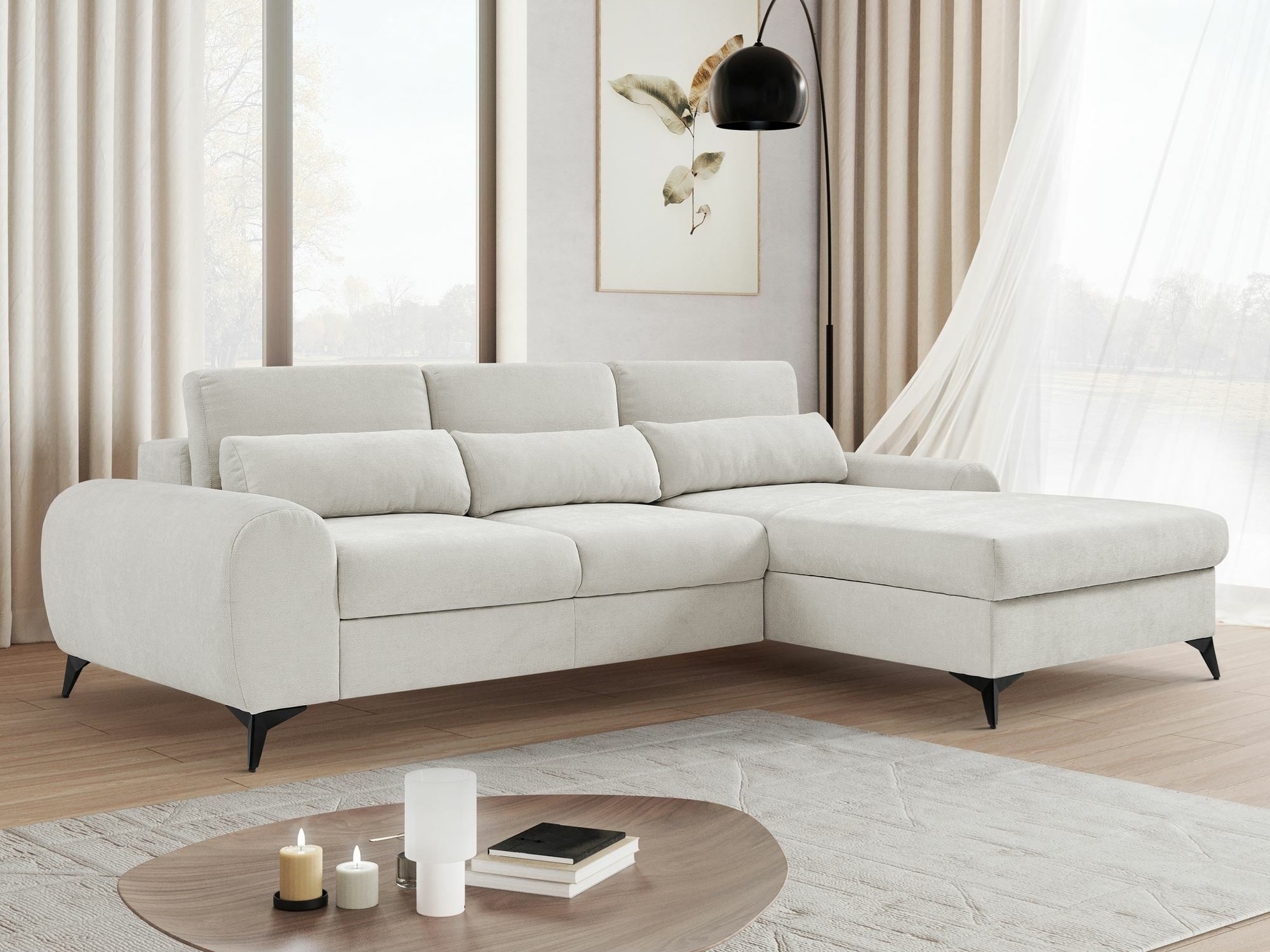 Divano angolare Margate 125 (Sereno 681)