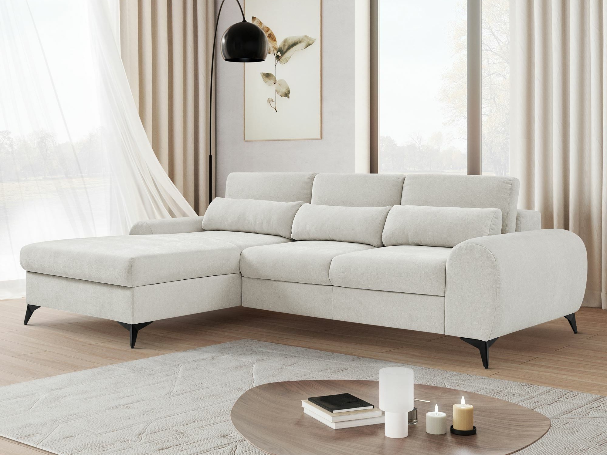 Divano angolare Margate 125 (Sereno 681)