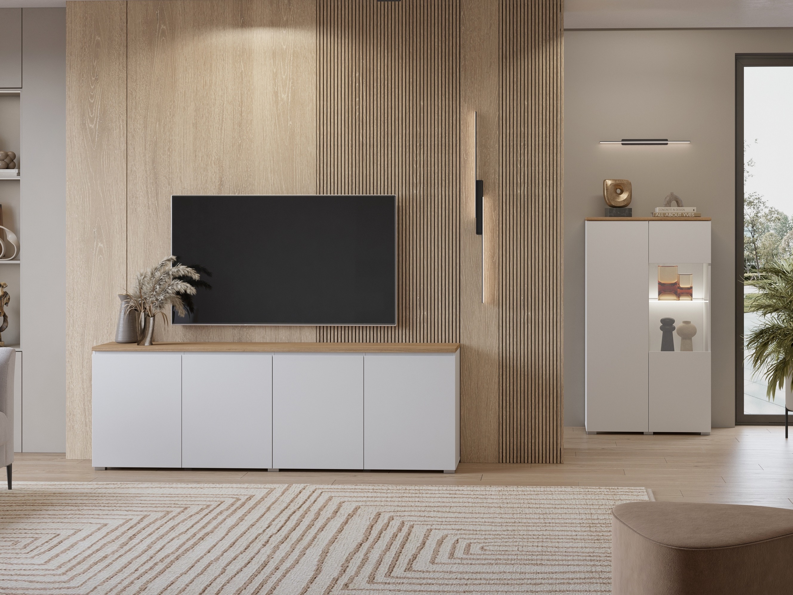 Madia Baletu 105 (Bianco + Quercia)
