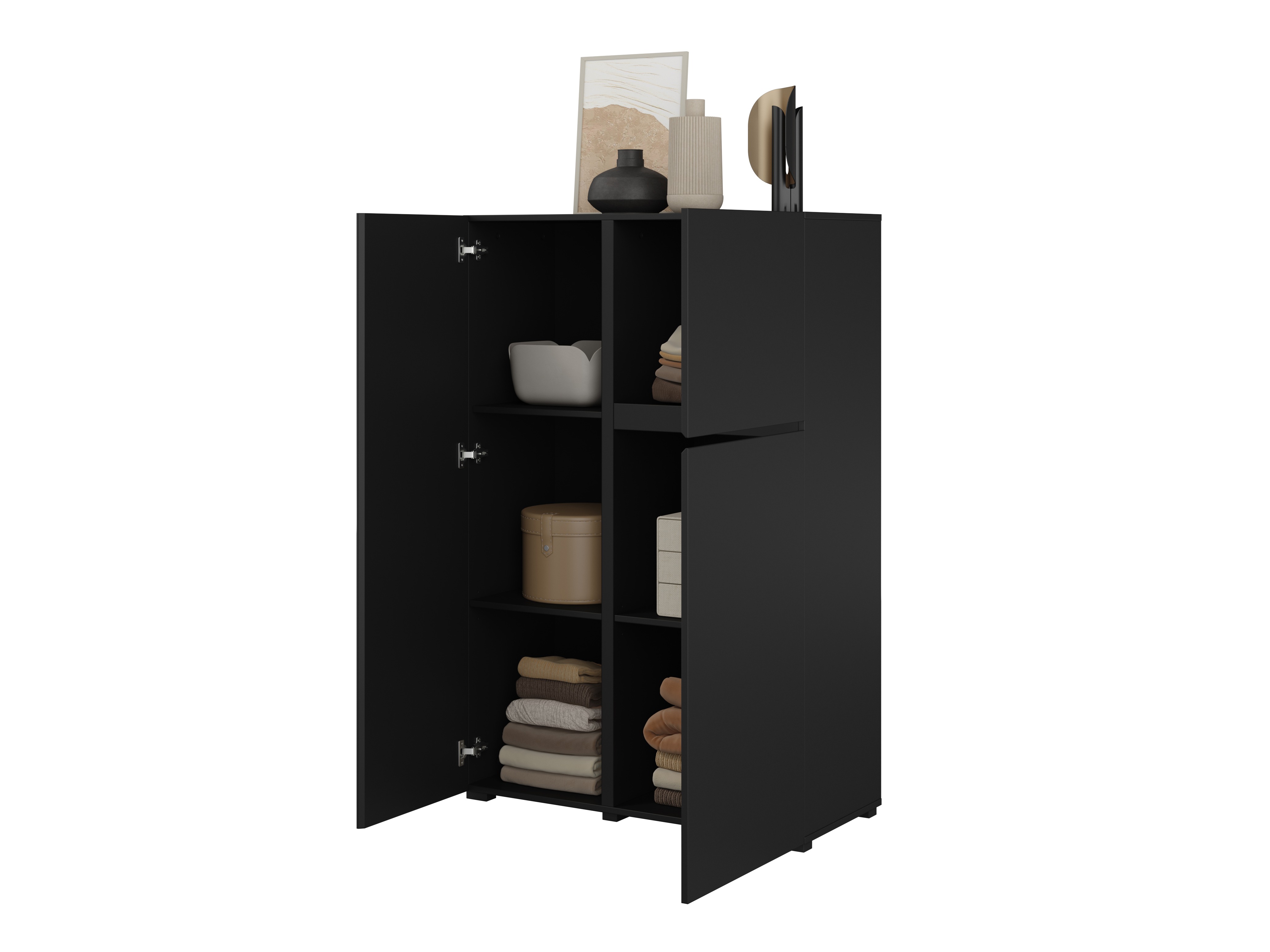 Parete attrezzata Elbleve 104 (Nero)