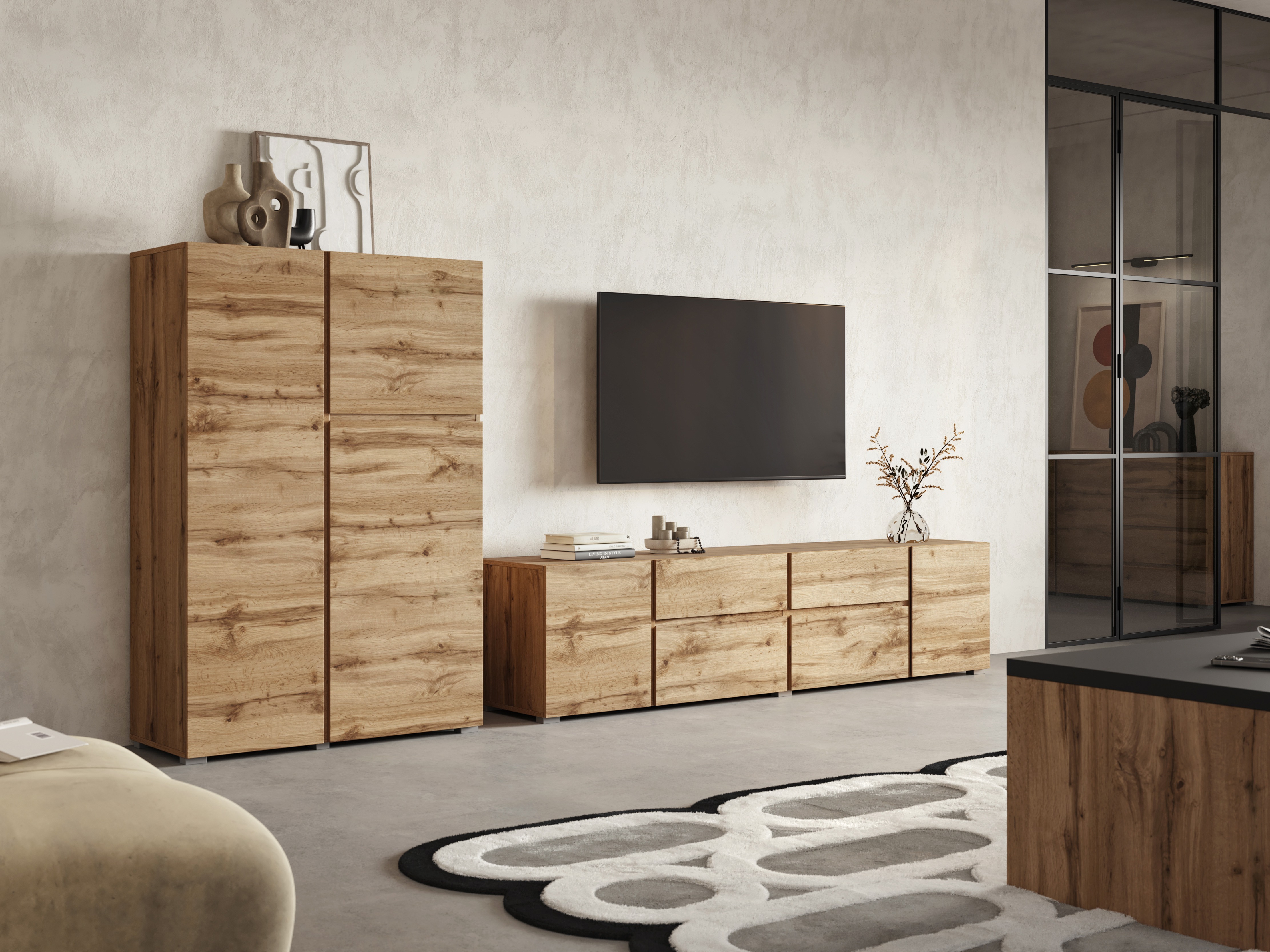 Parete attrezzata Elbleve 104 (Quercia di Wotan)