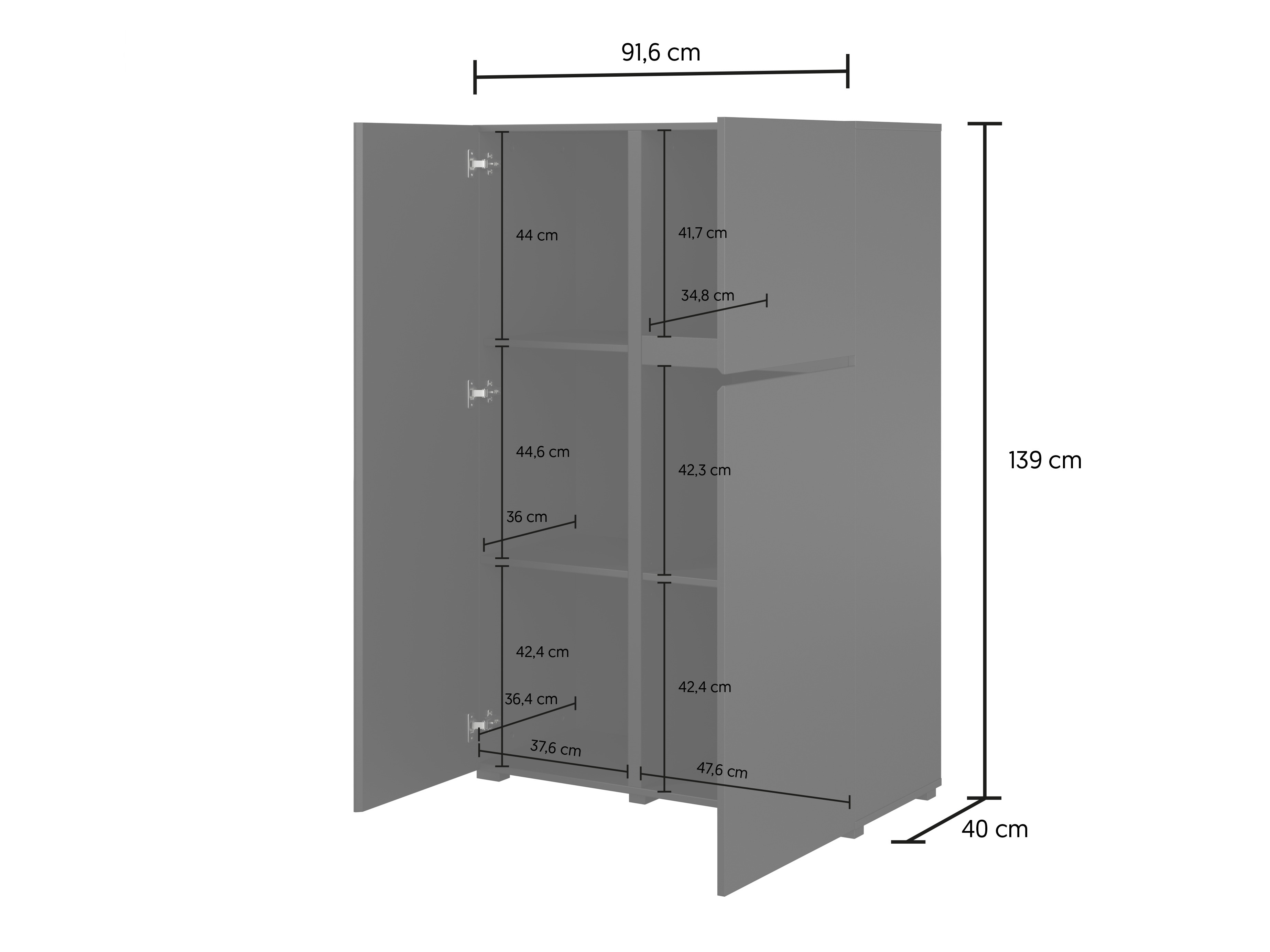 Scaffale Elbleve 102 (Bianco)