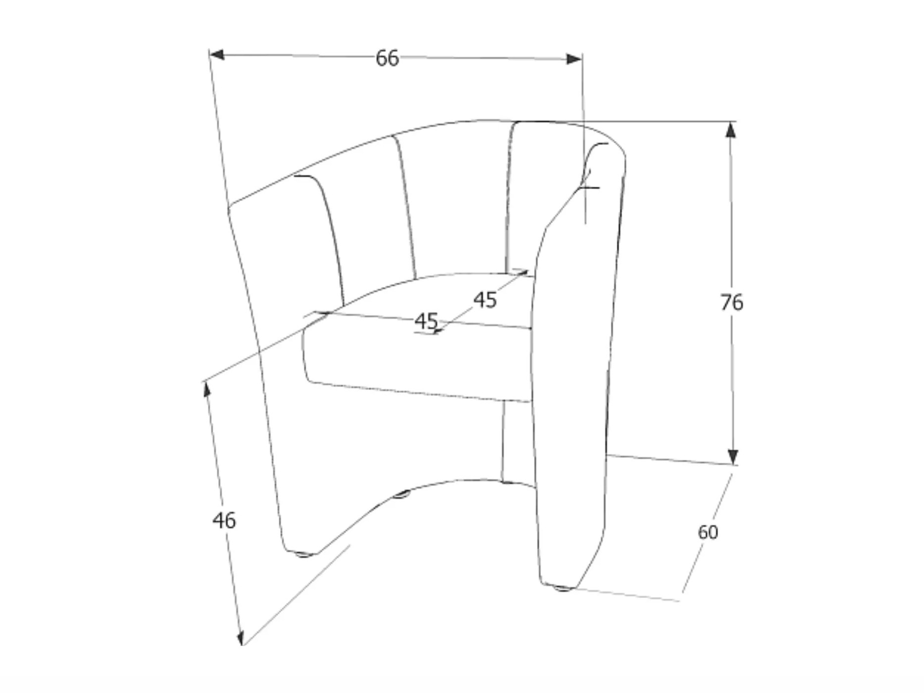 Poltrona Detroit 924 (Giallo)